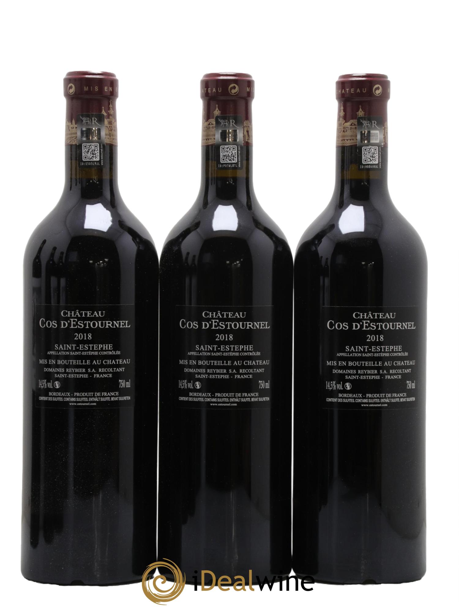 Cos d'Estournel 2ème Grand Cru Classé 2018 - Posten von 6 Flaschen - 2