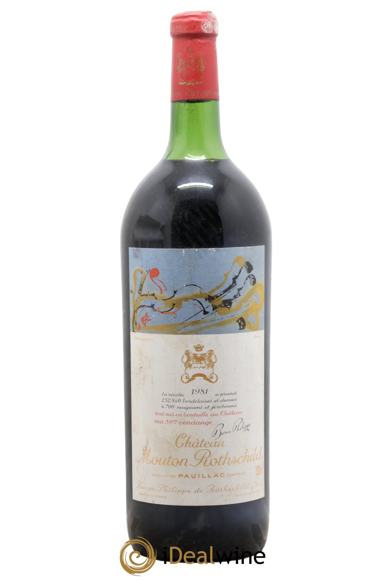 Château Mouton Rothschild 1er Grand Cru Classé 1981 - Lot de 1 magnum - 0