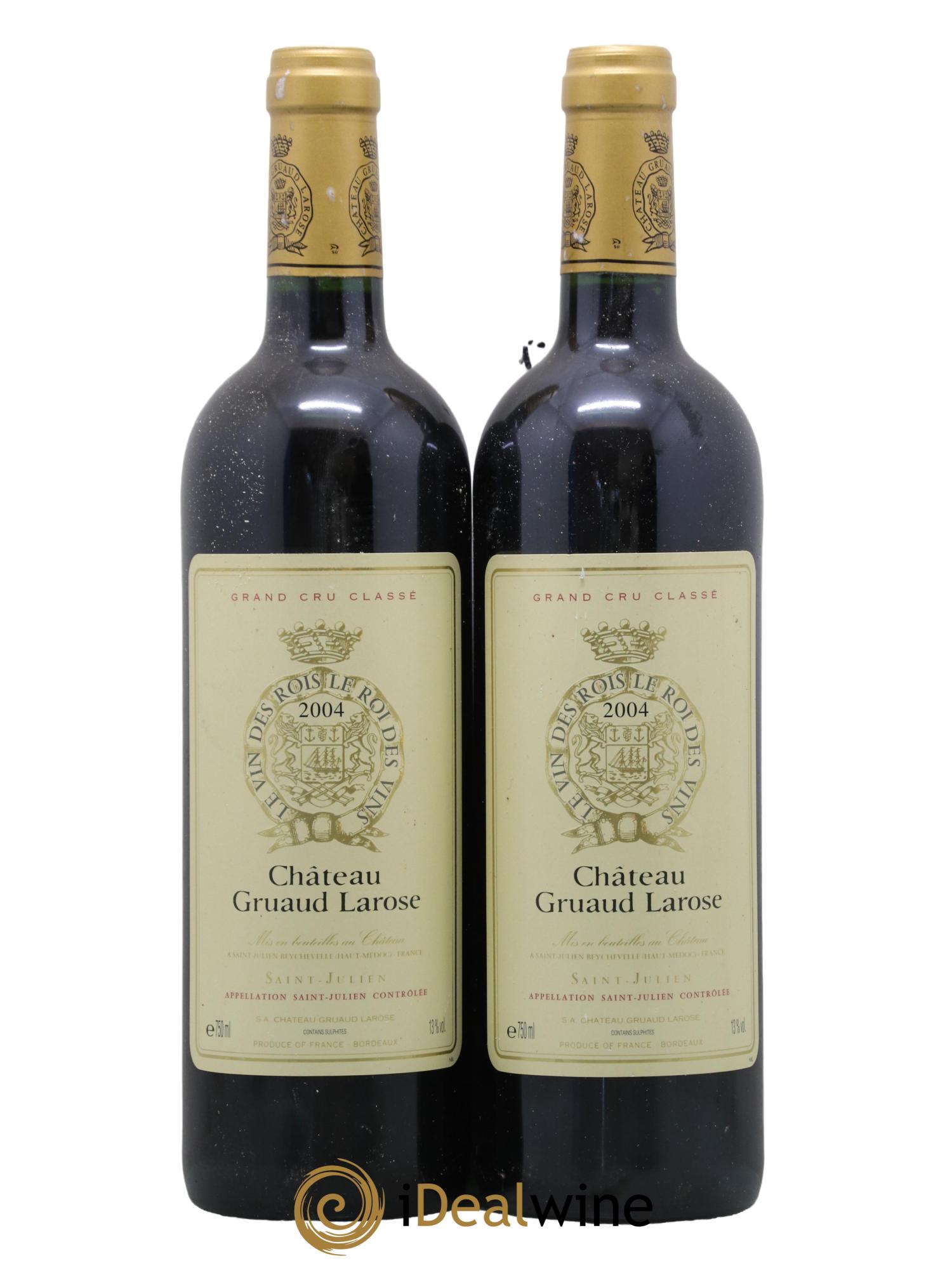 Château Gruaud Larose 2ème Grand Cru Classé 2004 - Lot de 2 bouteilles - 0
