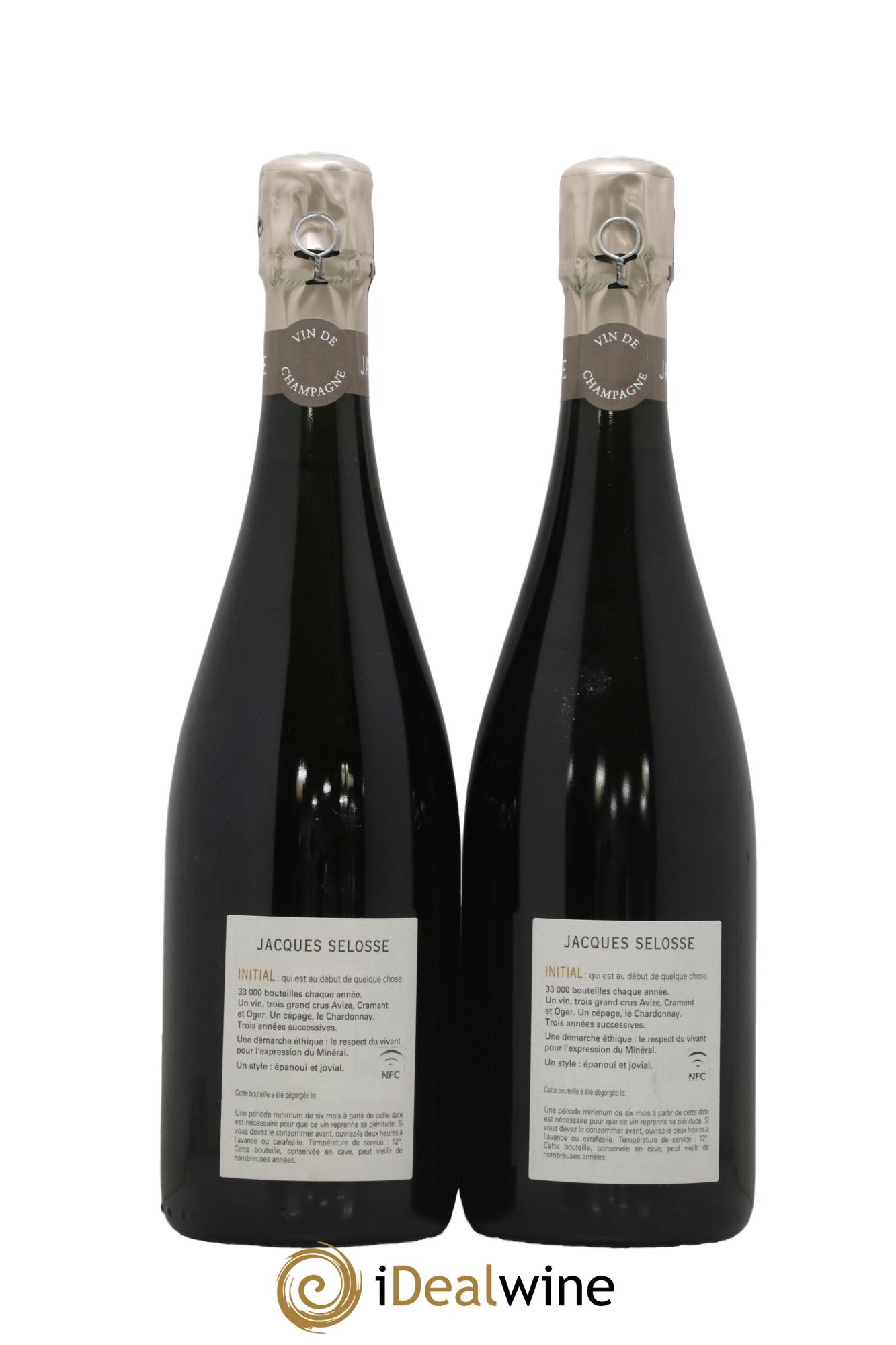 Initial Brut Jacques Selosse - Lot of 2 bottles - 1