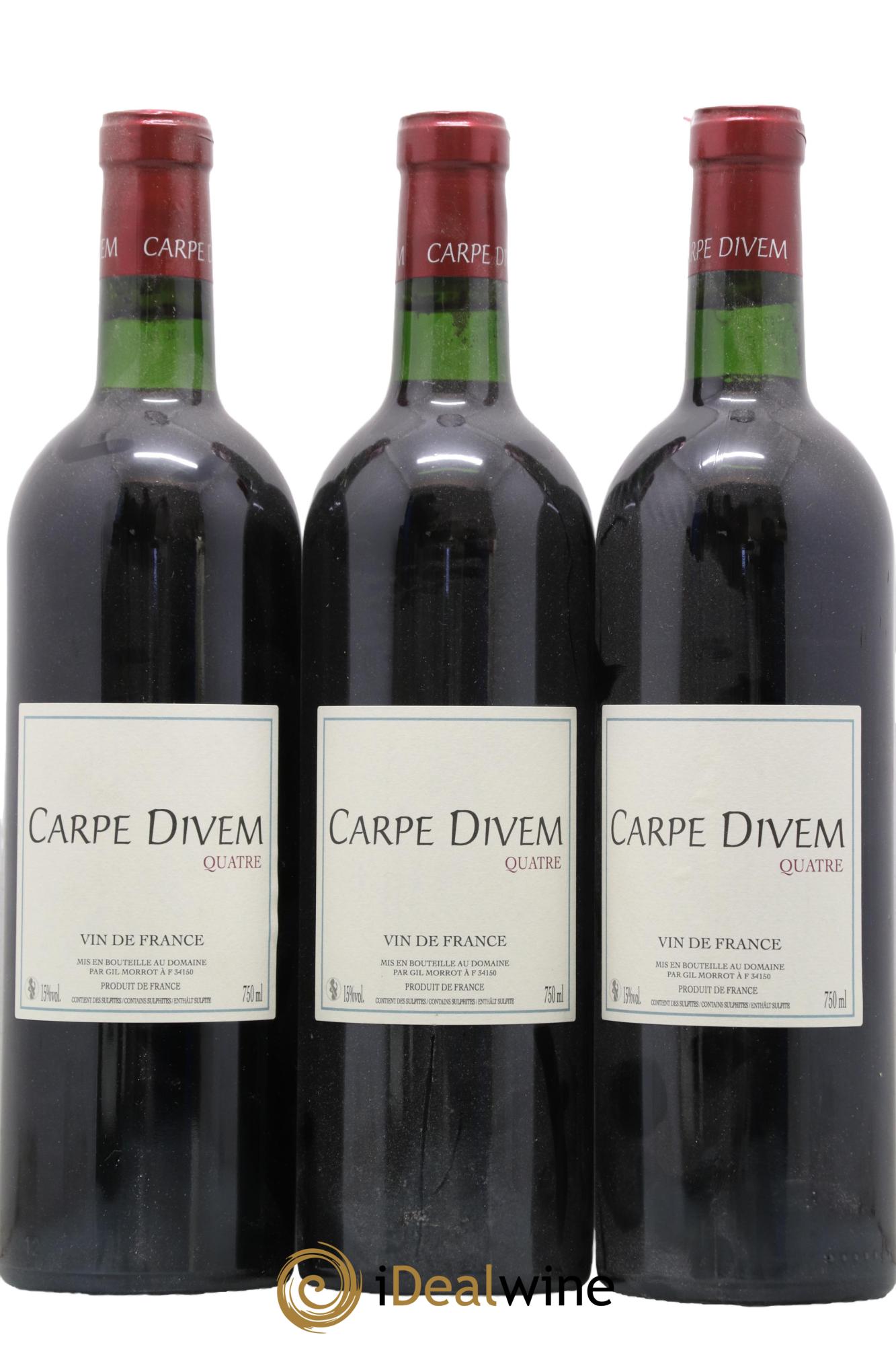 Vin de France Quatre Carpe Divem Gil Morrot - Lot de 3 bouteilles - 0