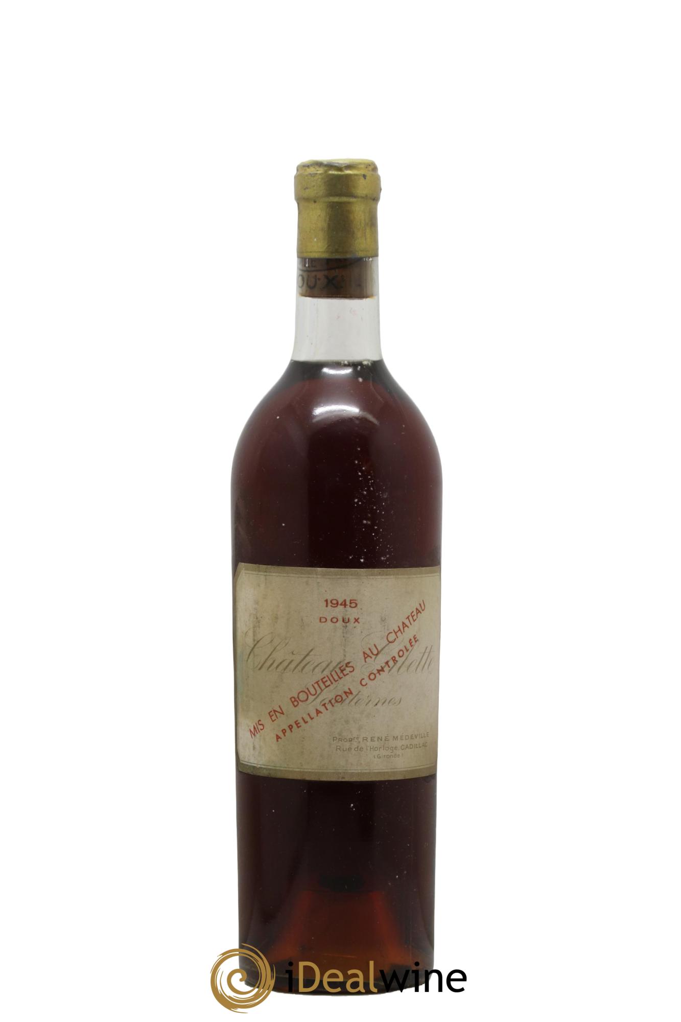 Château Gilette 1945 - Lotto di 1 bottiglia - 0