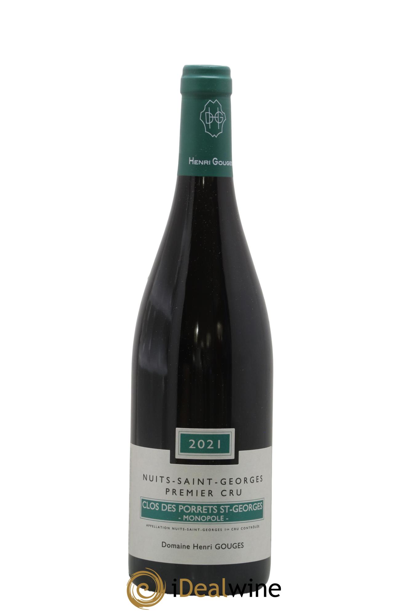 Nuits-Saint-Georges 1er Cru Clos des Porrets St Georges Henri Gouges 2021 - Lot de 1 bouteille - 0