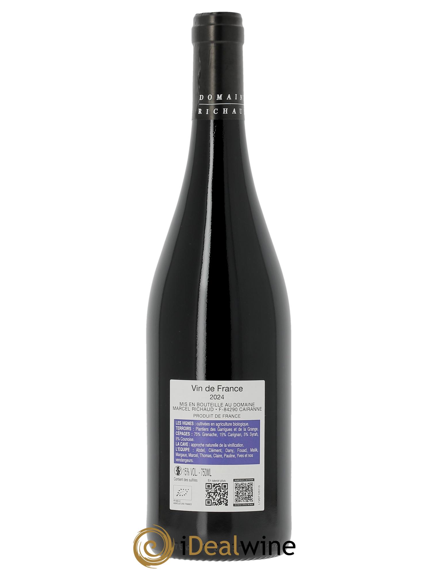 Vin de France A la source Marcel Richaud  2024 - Lot de 1 bouteille - 1