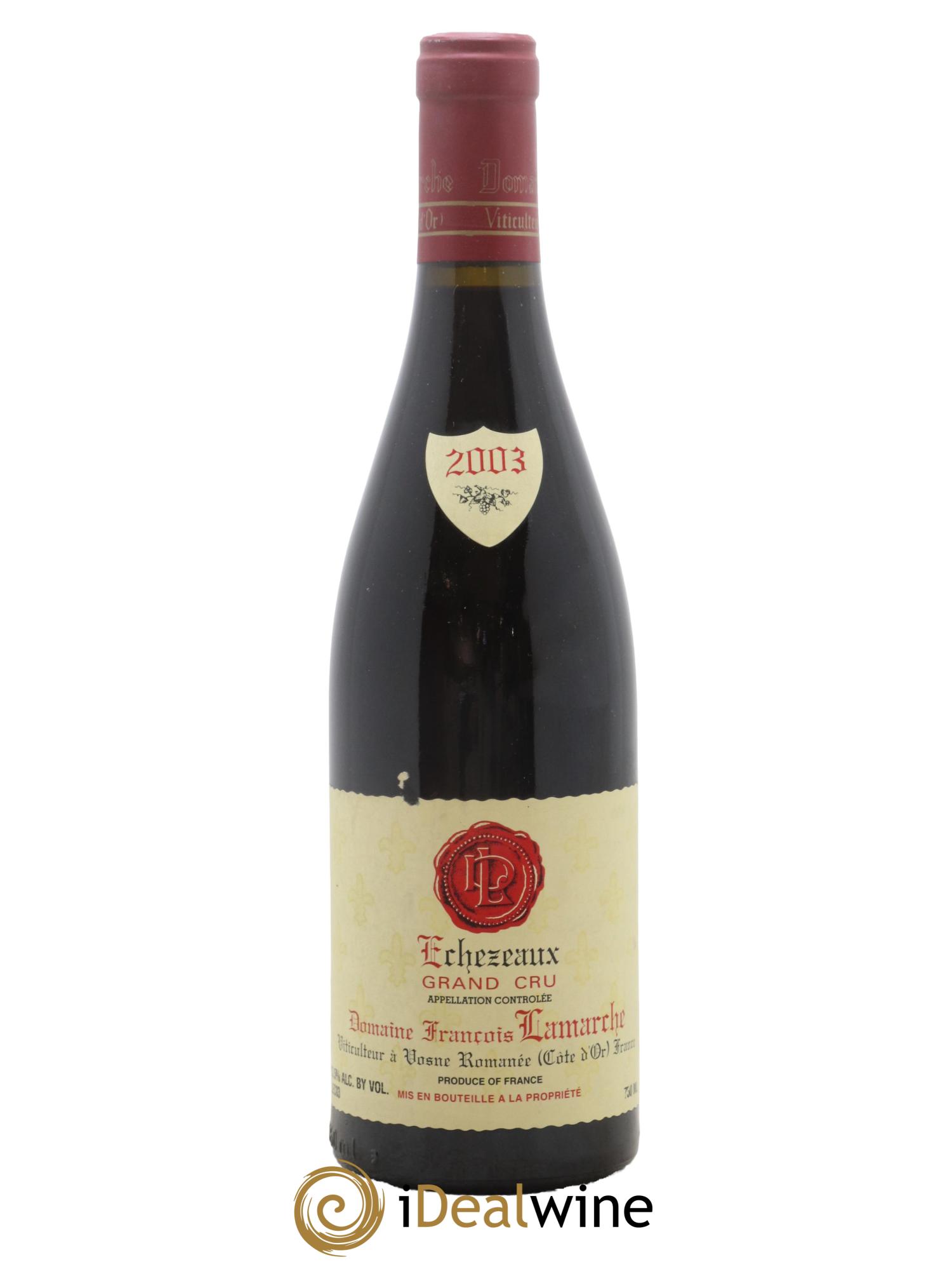 Echezeaux Grand Cru Lamarche (Domaine) 2003 - Lot de 1 bouteille - 0