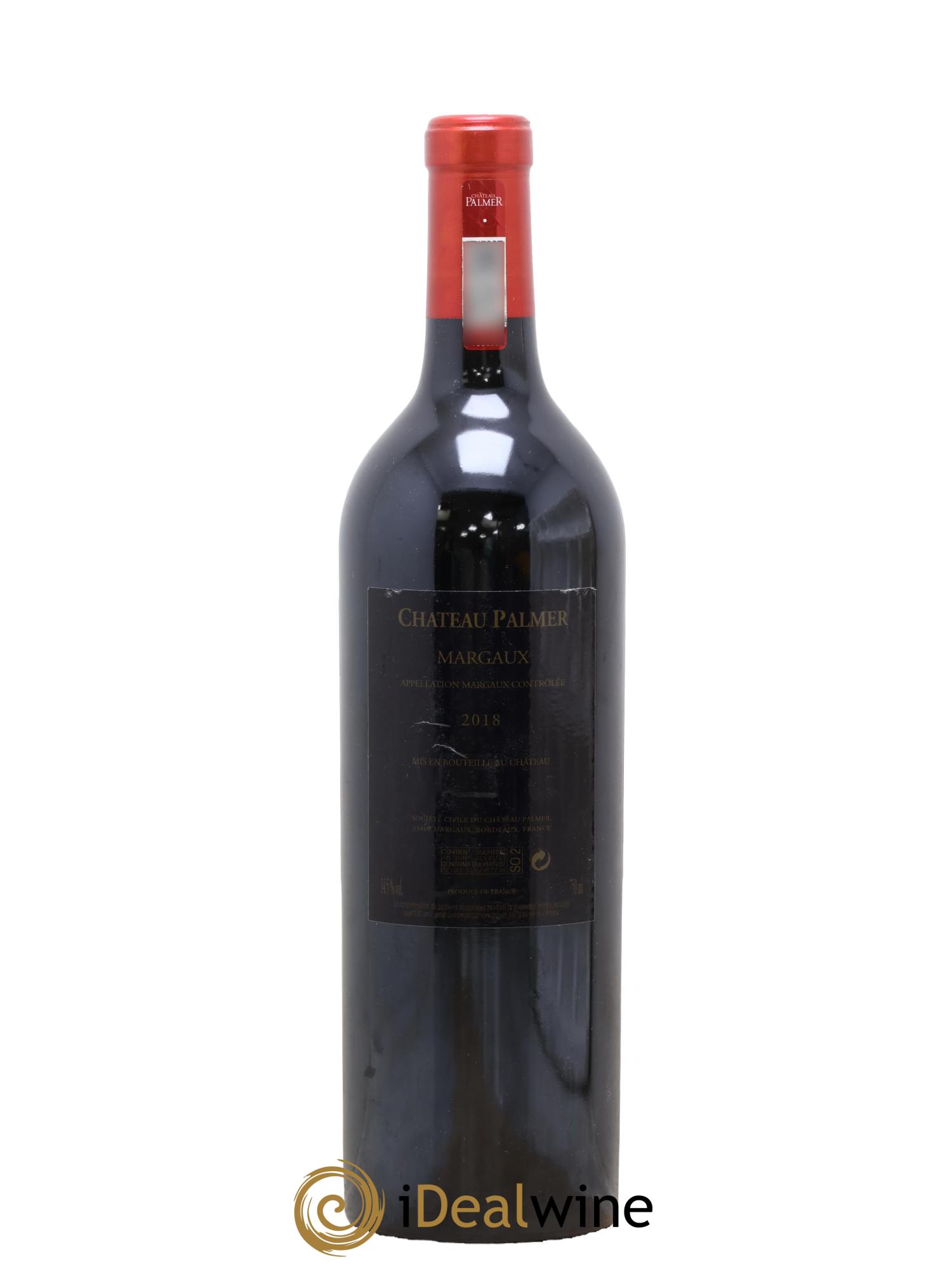 Château Palmer 3ème Grand Cru Classé 2018 - Lot de 1 bouteille - 1
