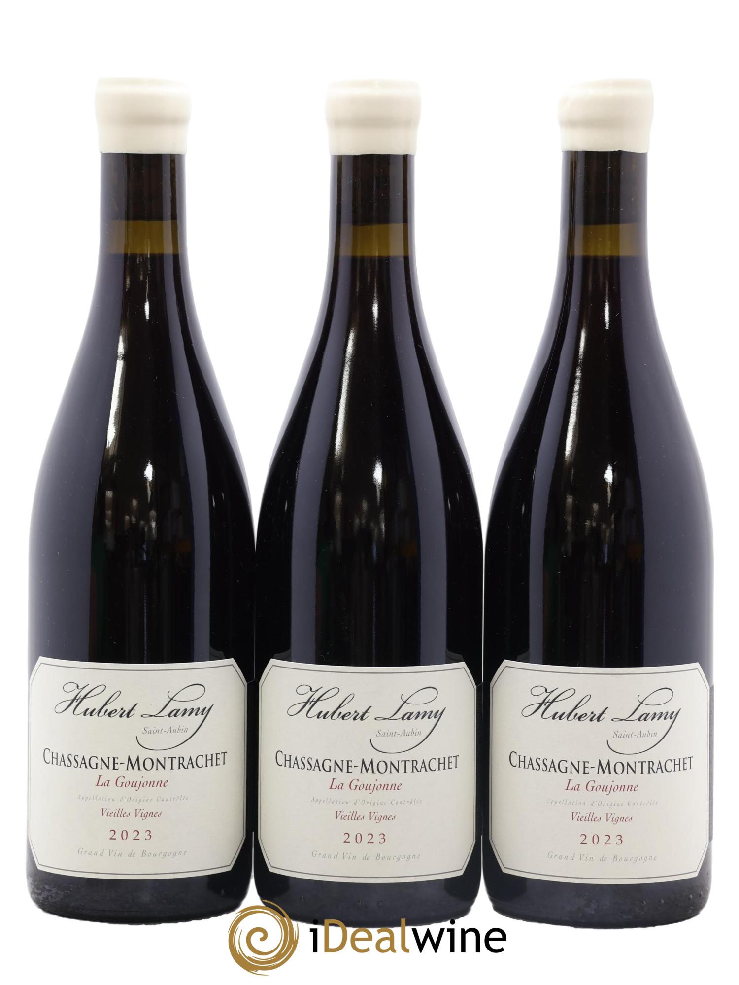Chassagne-Montrachet La Goujonne Vieilles Vignes Hubert Lamy 2023 - Lot de 3 bouteilles - 0