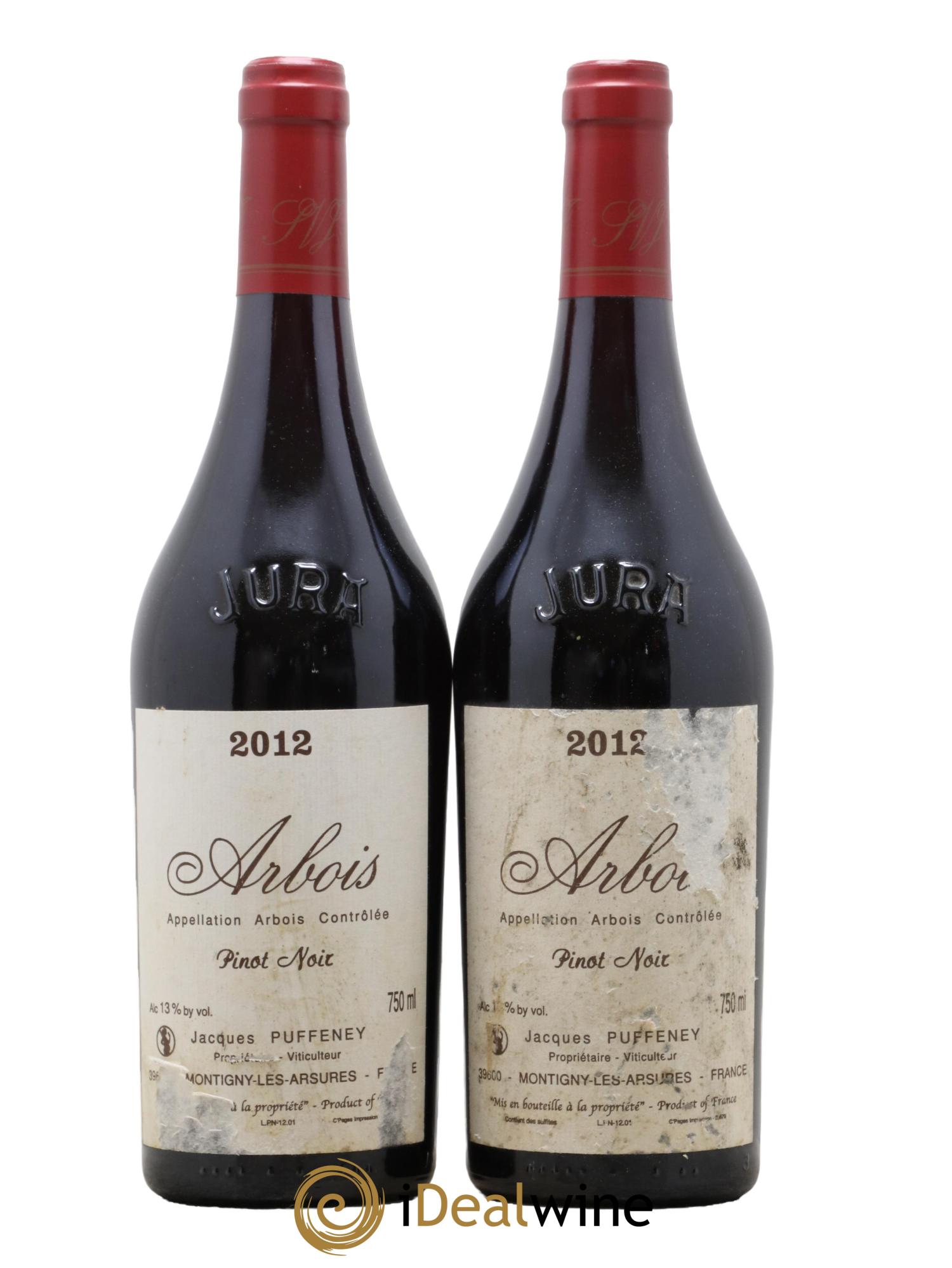 Arbois Pinot Noir Jacques Puffeney 2012 - Lotto di 2 bottiglie - 0