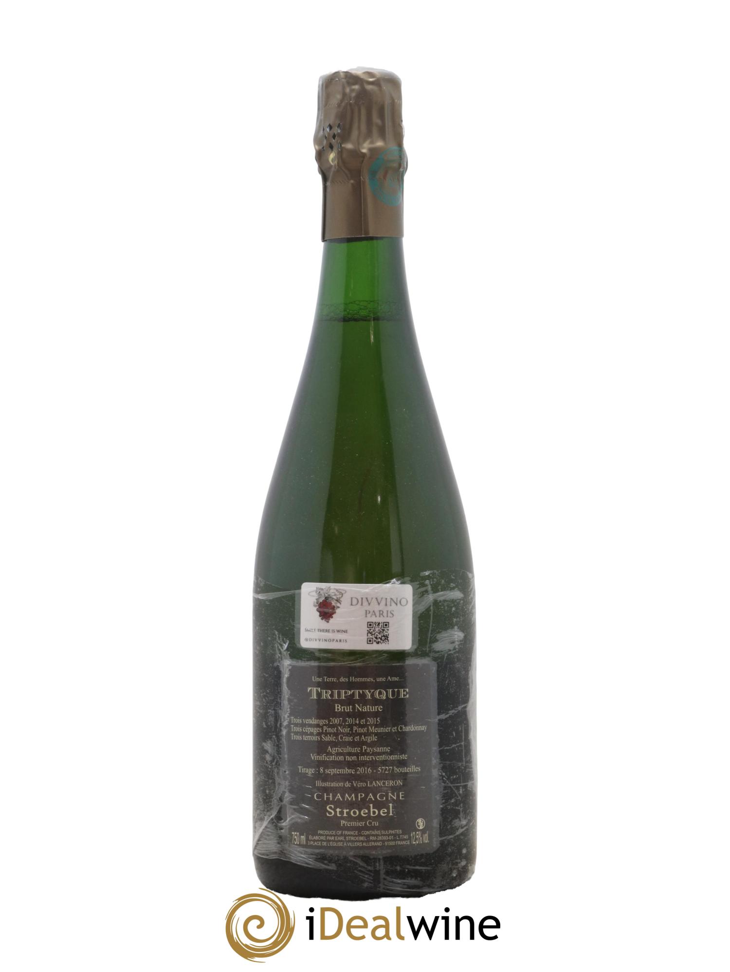 Triptyque 1er Cru Brut Nature Stroebel - Lot de 1 bouteille - 1
