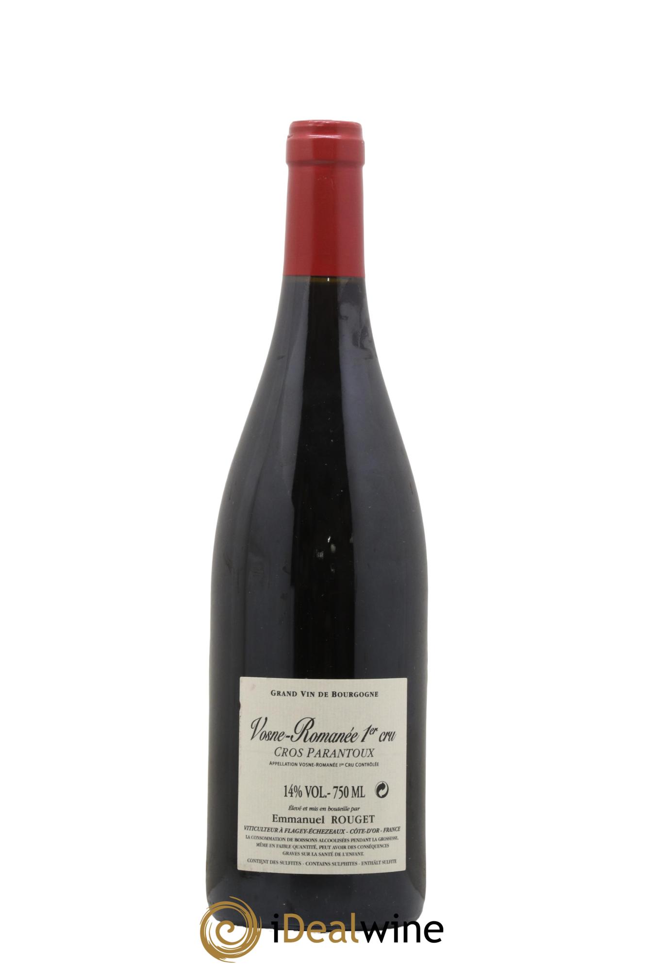 Vosne-Romanée 1er Cru Cros Parantoux Emmanuel Rouget 2010 - Lot de 1 bouteille - 1