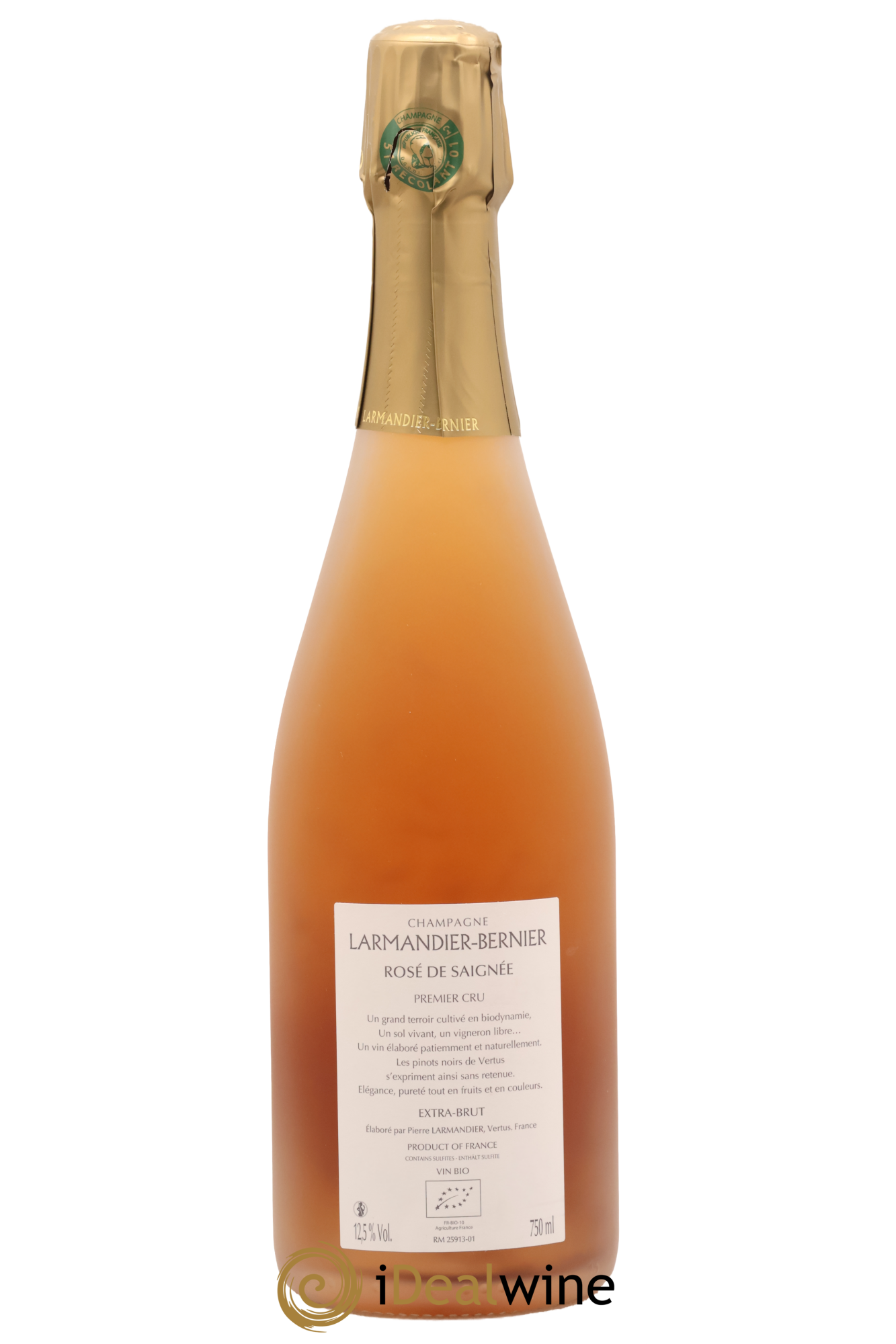 Rosé de saignée 1er Cru Extra-Brut Larmandier-Bernier - Lot de 1 bouteille - 1