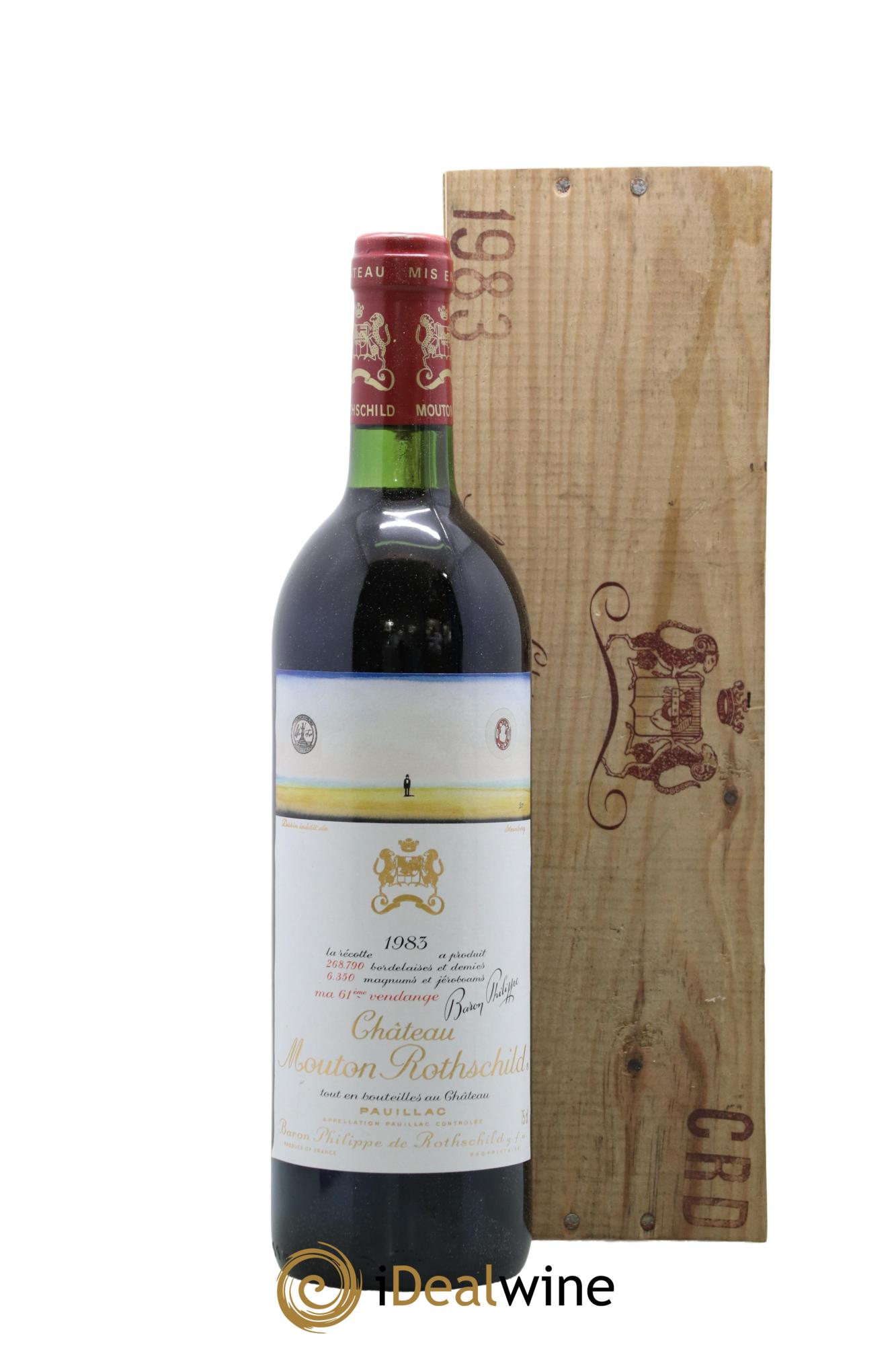 Château Mouton Rothschild 1er Grand Cru Classé 1983 - Lot of 1 bottle - 0