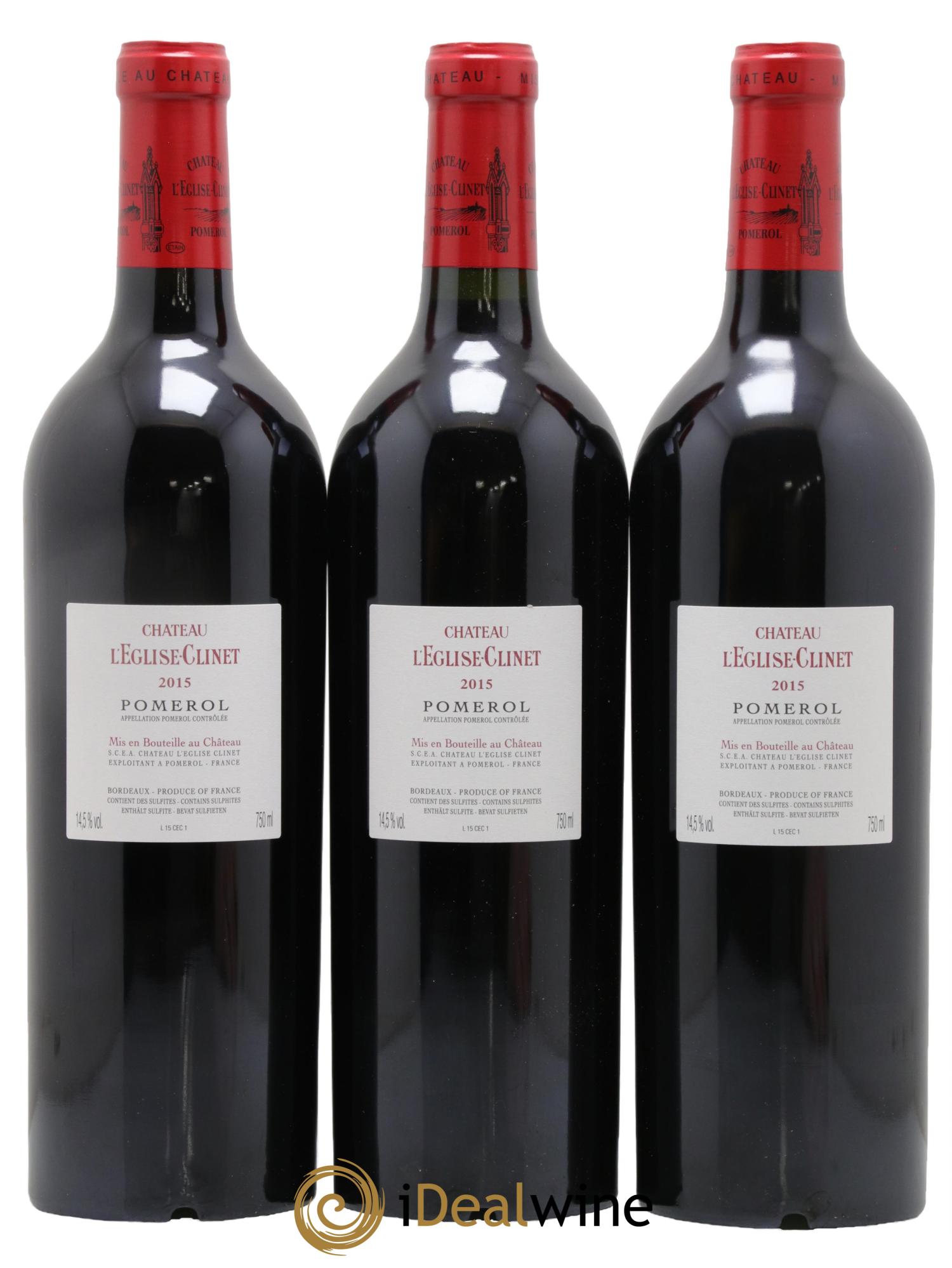 Château l' Église Clinet 2015 - Lot de 6 bouteilles - 2