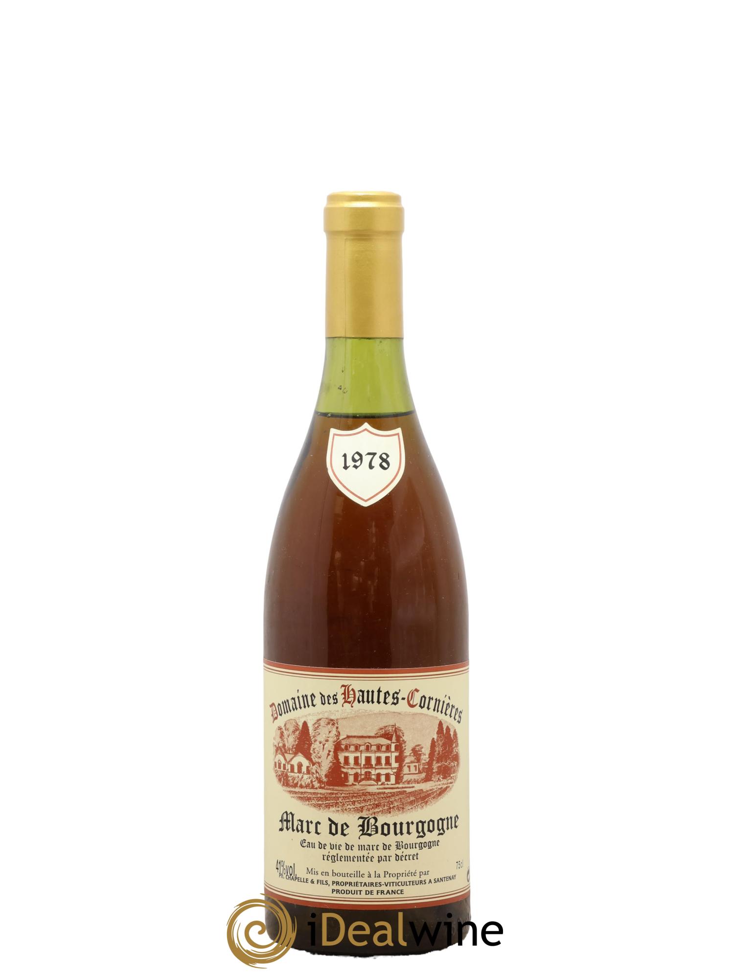 Marc de Bourgogne Hautes Cornières 1978 - Posten von 1 Flasche - 0
