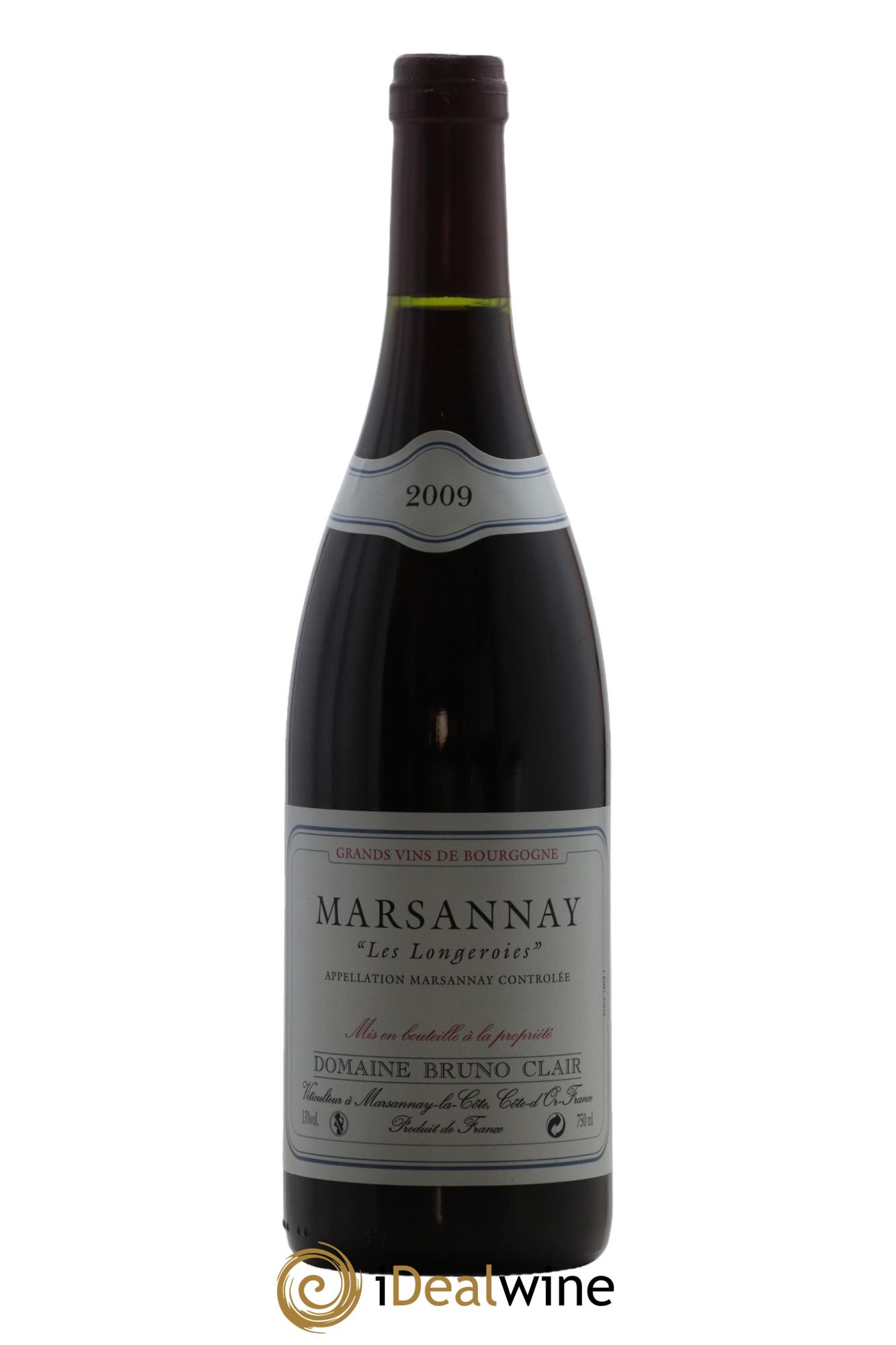 Marsannay Les Longeroies Bruno Clair (Domaine) 2009 - Lot de 1 bouteille - 0