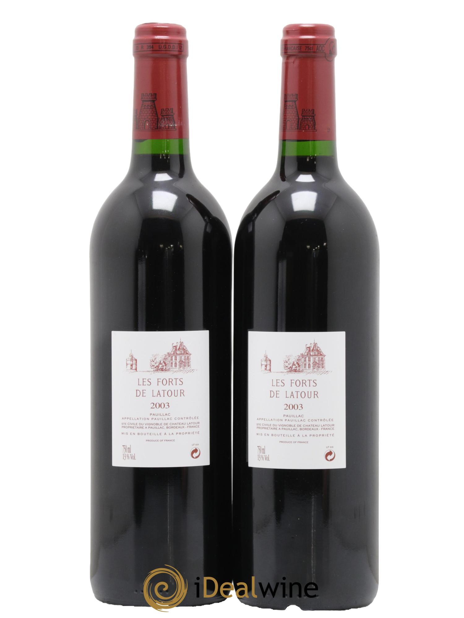 Les Forts de Latour Second Vin 2003 - Lot de 2 bouteilles - 1