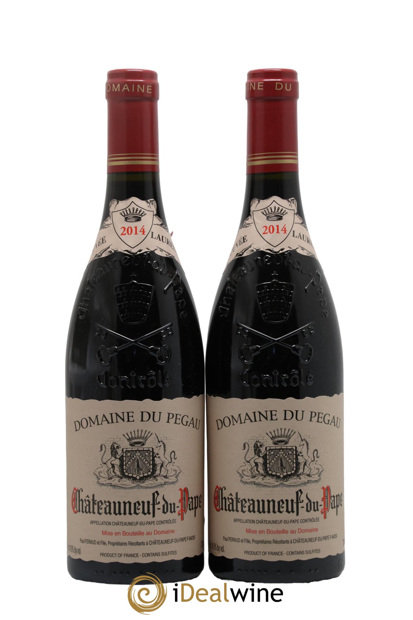 Châteauneuf-du-Pape Domaine du Pégau Cuvée Laurence Paul et Laurence Féraud 2014 - Lot of 2 bottles - 0
