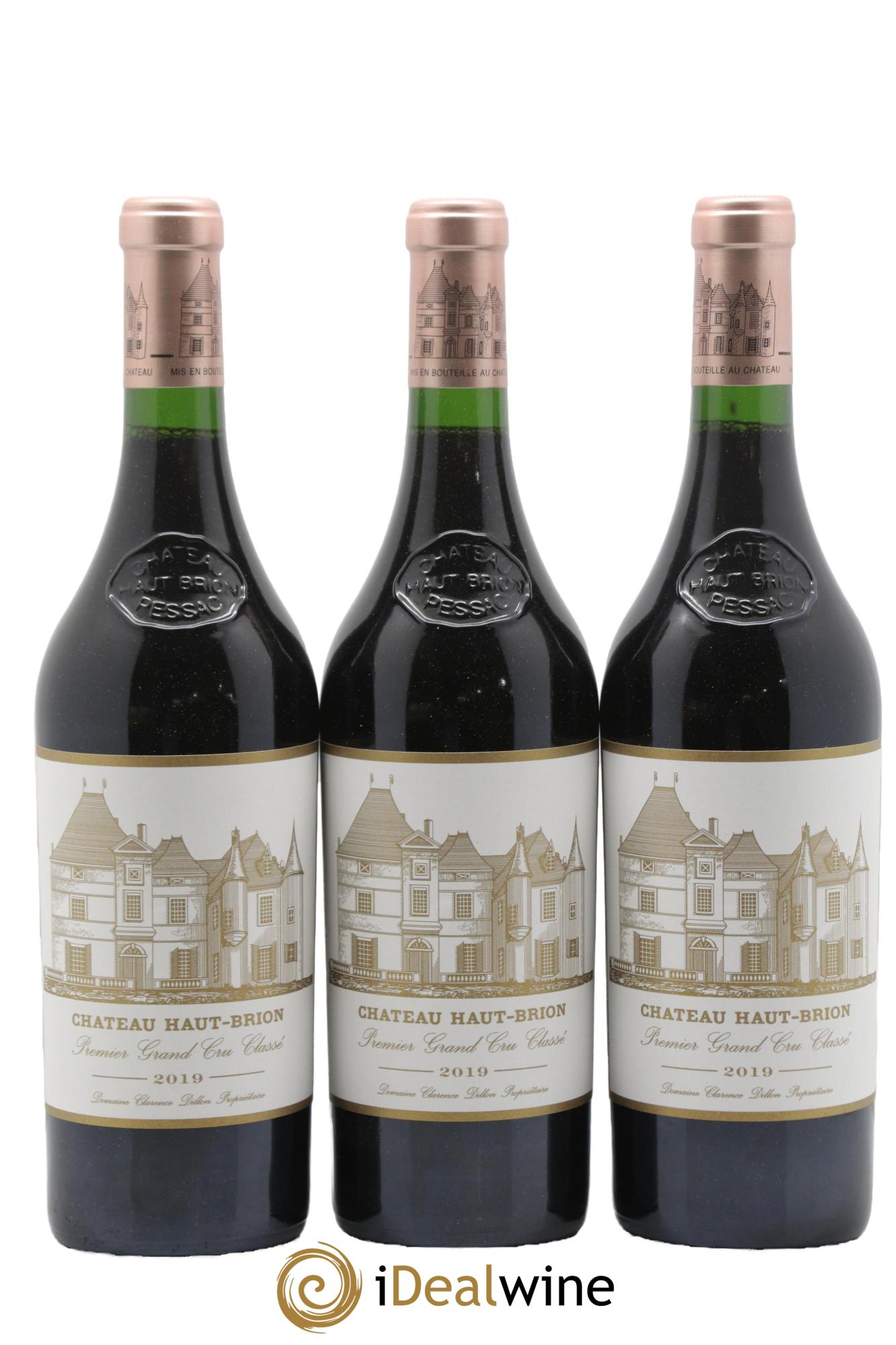 Château Haut Brion 1er Grand Cru Classé 2019 - Lotto di 3 bottiglie - 0