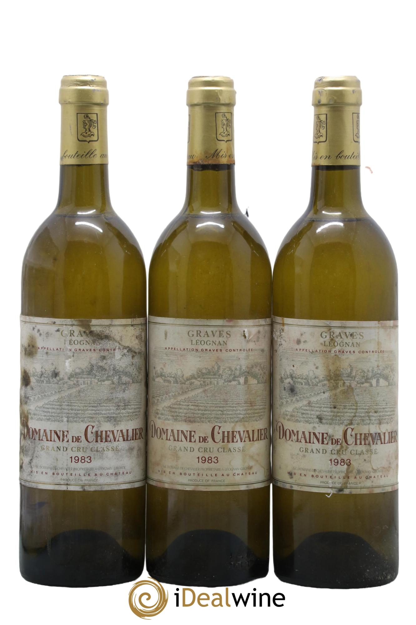 Domaine de Chevalier Cru Classé de Graves 1983 - Lot de 3 bouteilles - 0