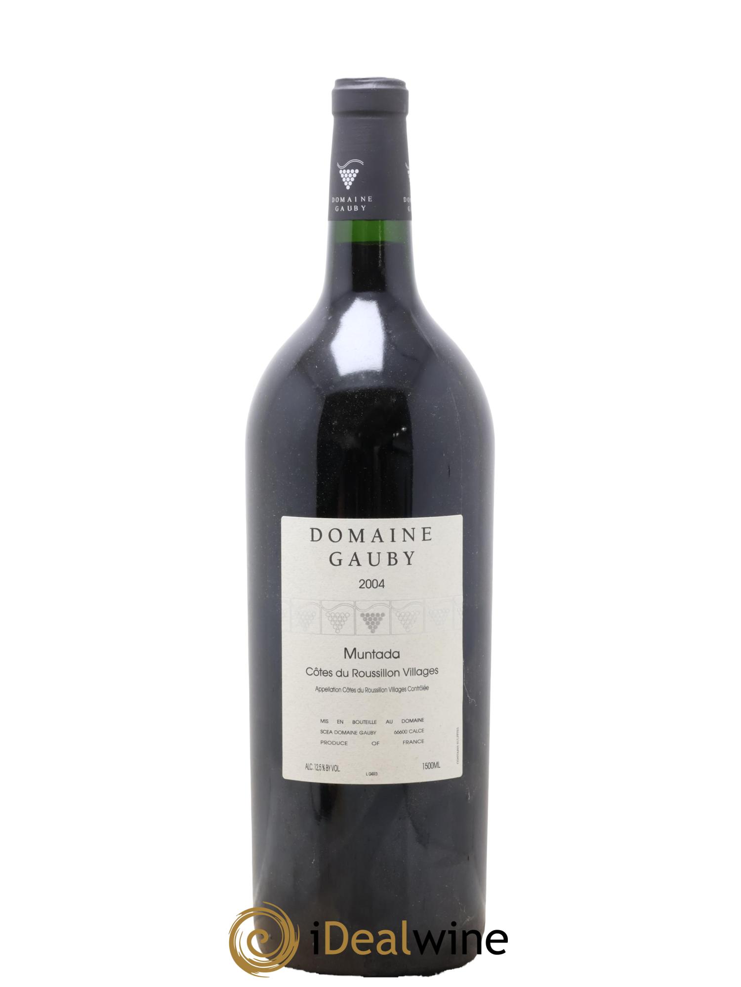 Côtes Catalanes (anciennement Côtes du Roussillon Villages) La Muntada Gauby (Domaine) 2004 - Lot de 1 magnum - 0