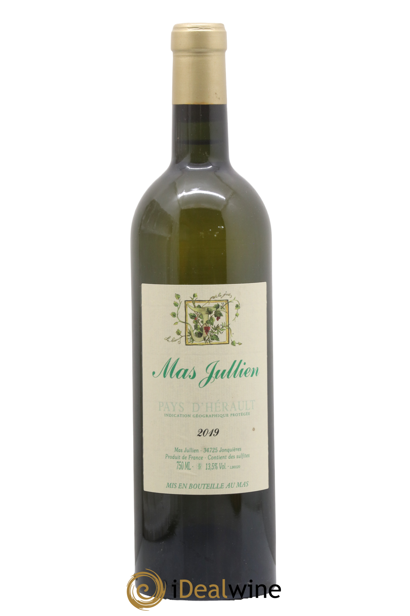 Pays d'Hérault Mas Jullien Olivier Jullien 2019 - Lot de 1 bouteille - 0