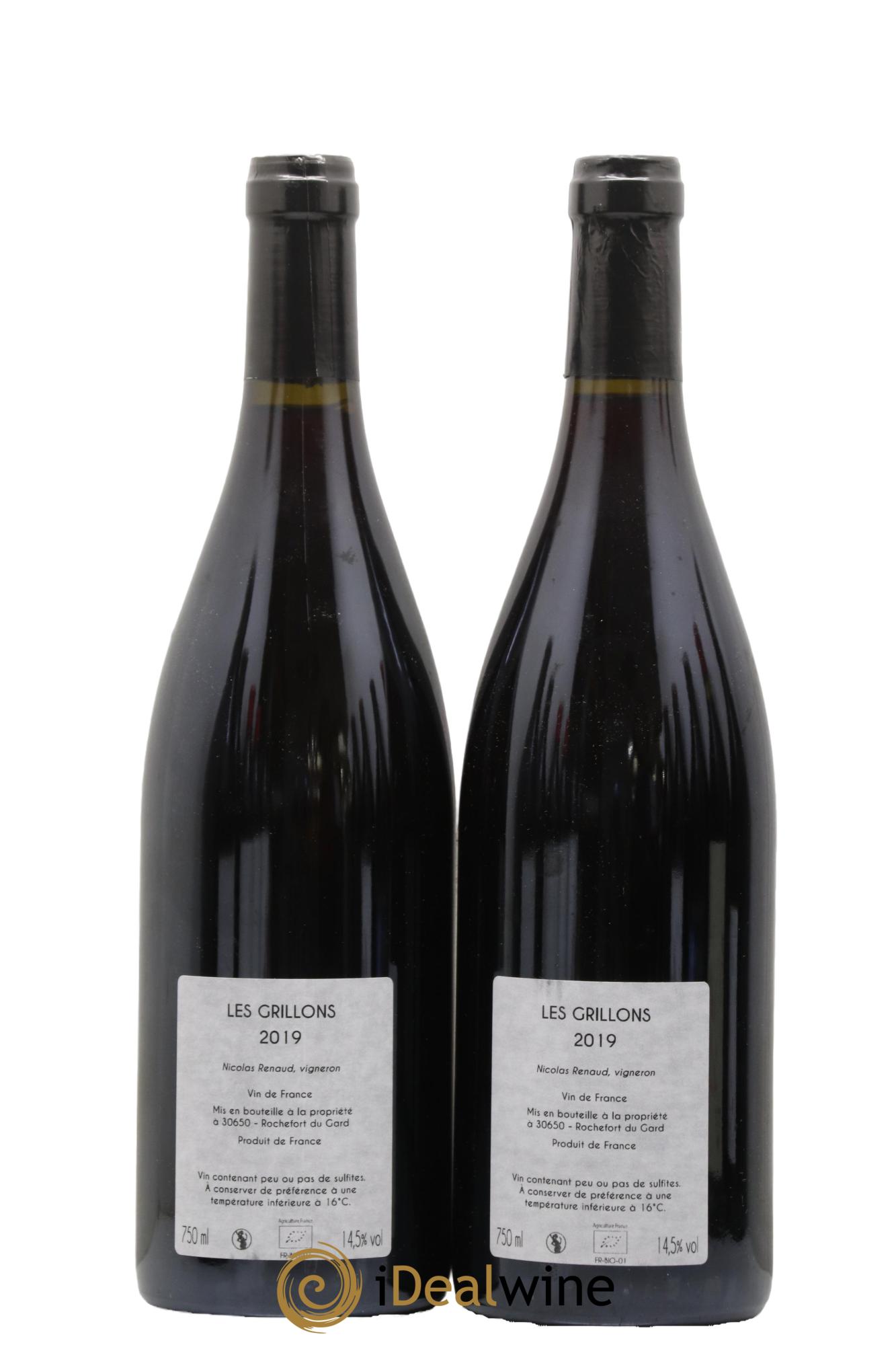 Vin de France Les Grillons Clos des Grillons 2019 - Lot of 2 bottles - 1