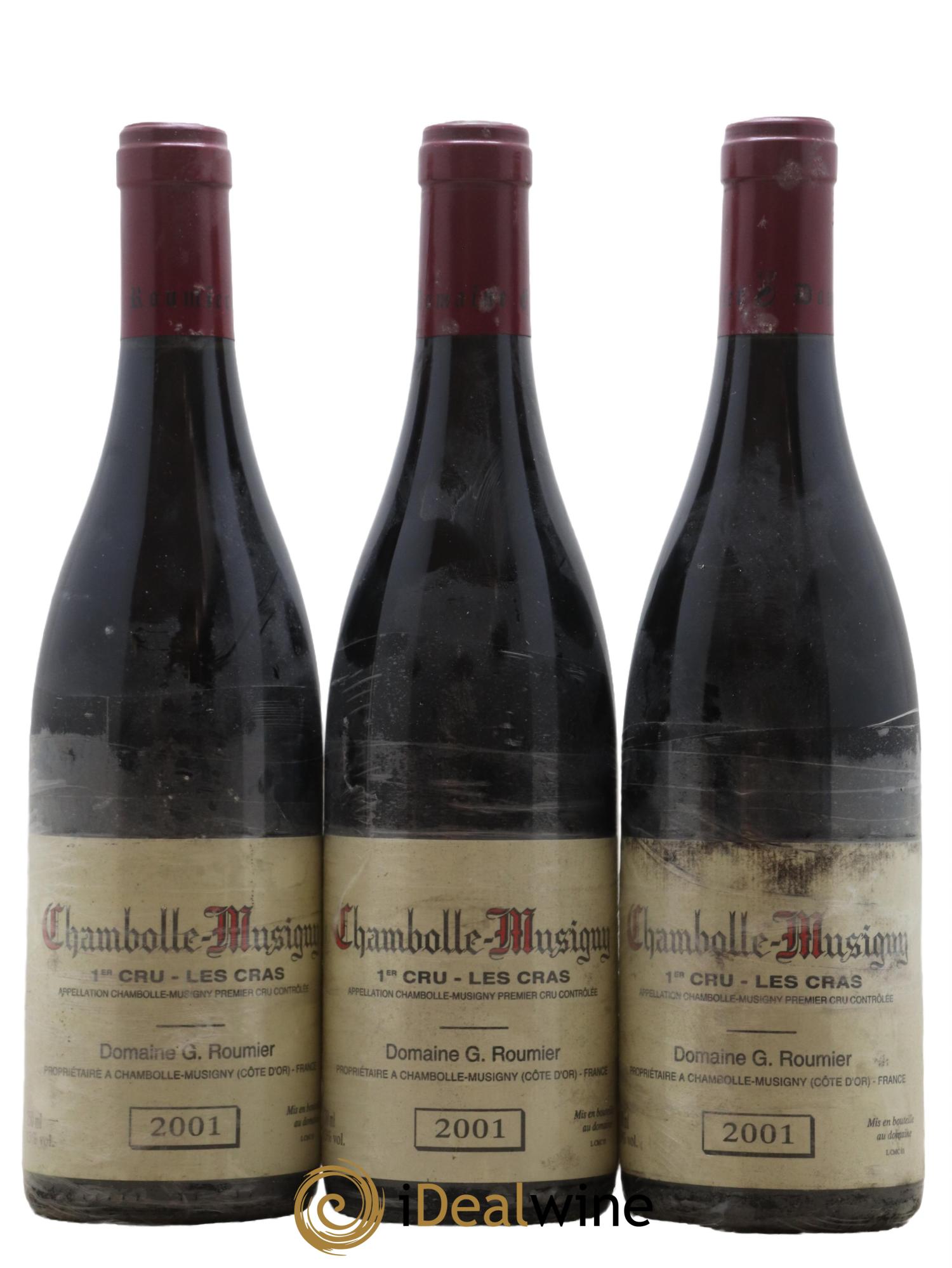Chambolle-Musigny 1er Cru Les Cras Georges Roumier (Domaine) 2001 - Lot of 3 bottles - 0