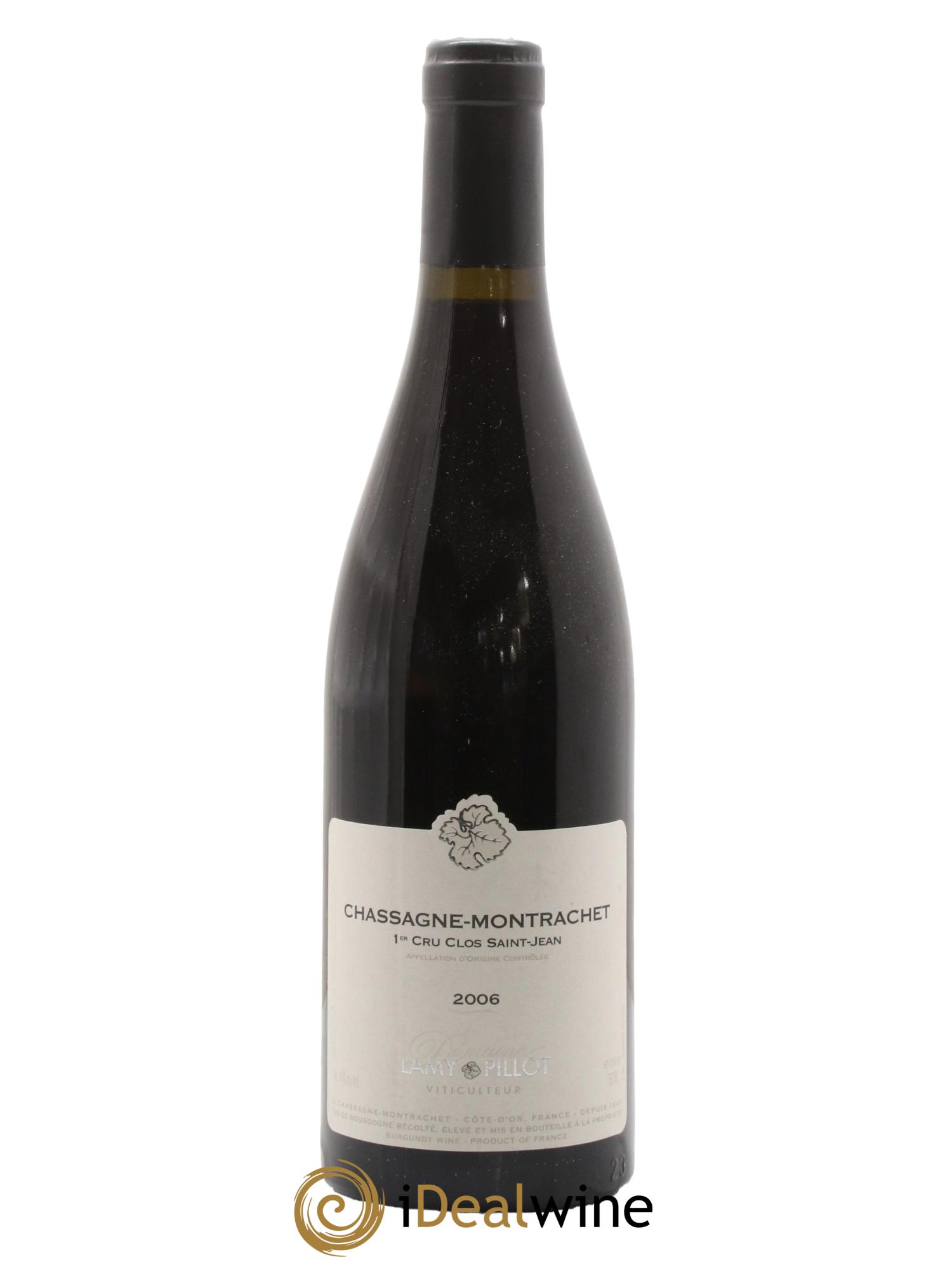Chassagne-Montrachet 1er Cru Clos Saint Jean Lamy Pillot 2006 - Posten von 1 Flasche - 0