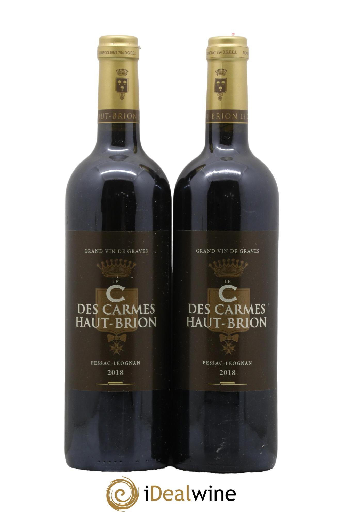 C des Carmes Haut-Brion Second Vin 2018 - Lot de 2 bouteilles - 0