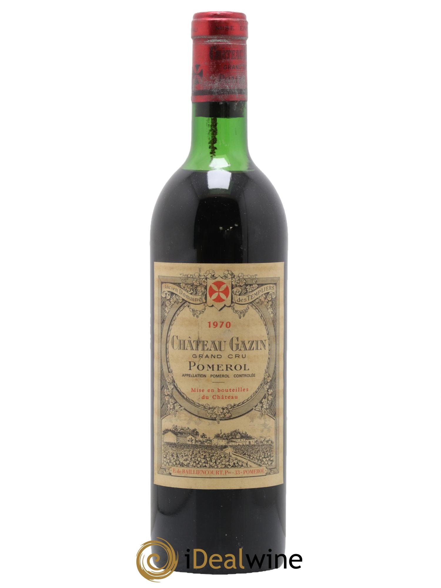 Château Gazin 1970 - Lot de 1 bouteille - 0