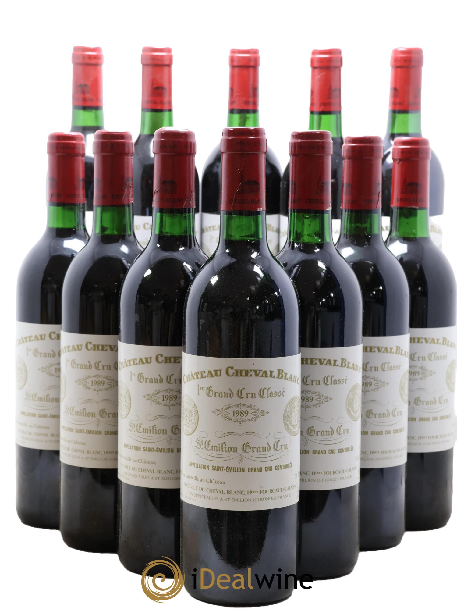 Château Cheval Blanc 1er Grand Cru Classé A 1989 - Lotto di 12 bottiglie - 0