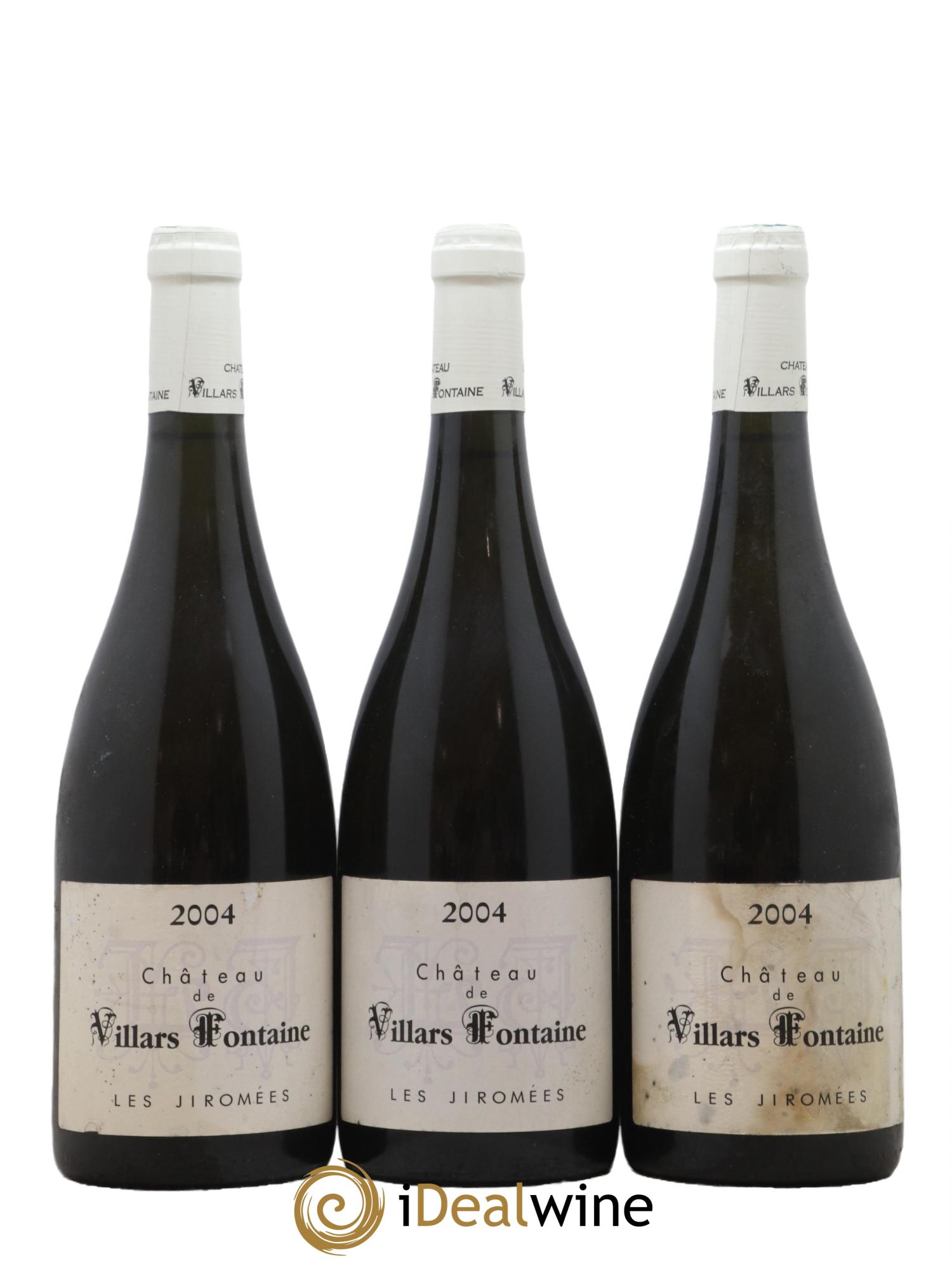 Hautes-Côtes de Nuits Les Jiromees Domaine de Villars Fontaine 2004 - Lot de 3 bouteilles - 0