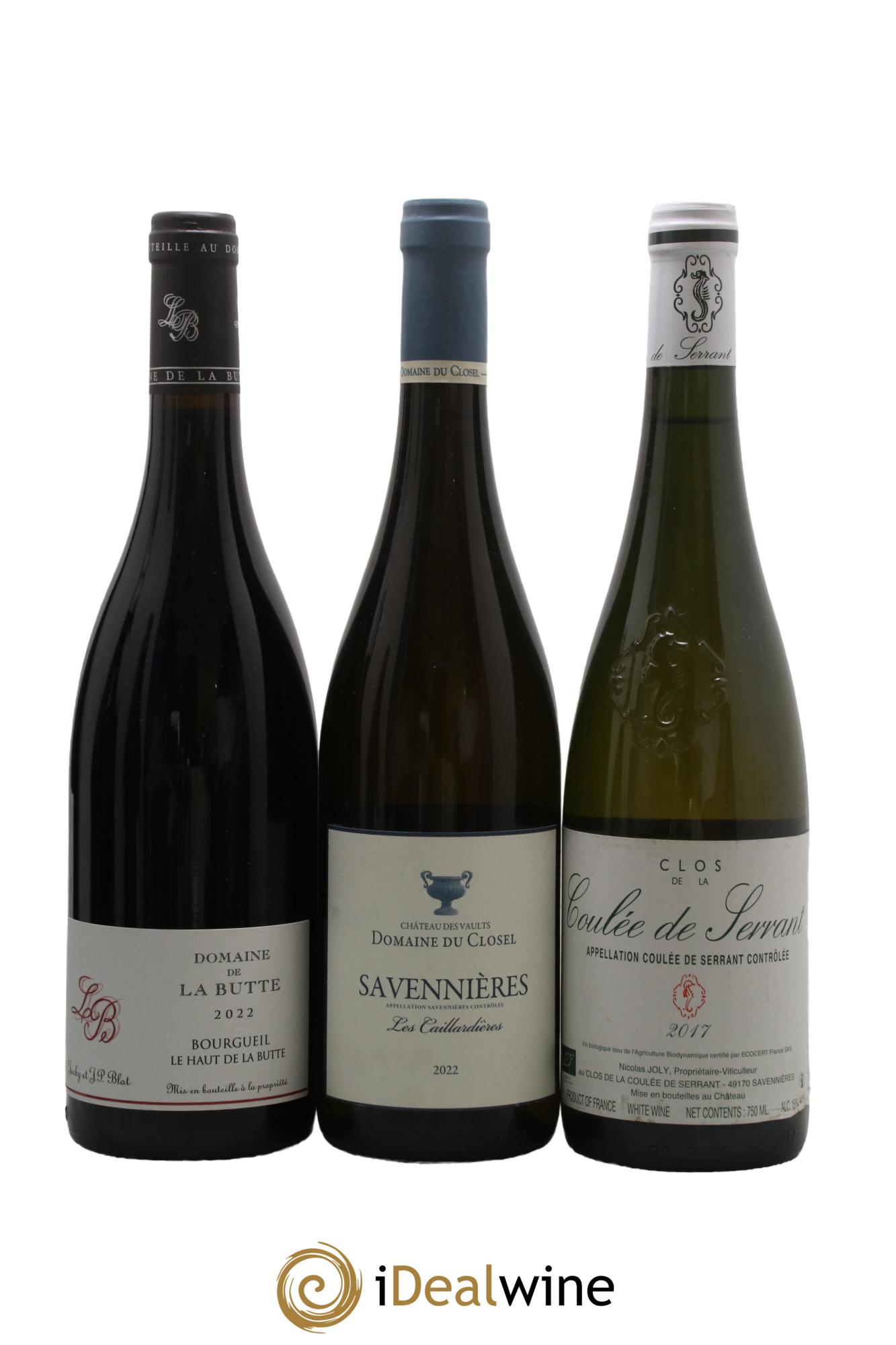 Assortiment de vins d'Anjou noir - Saumur - Bourgueil N°10 - Lot of 6 bottles - 1