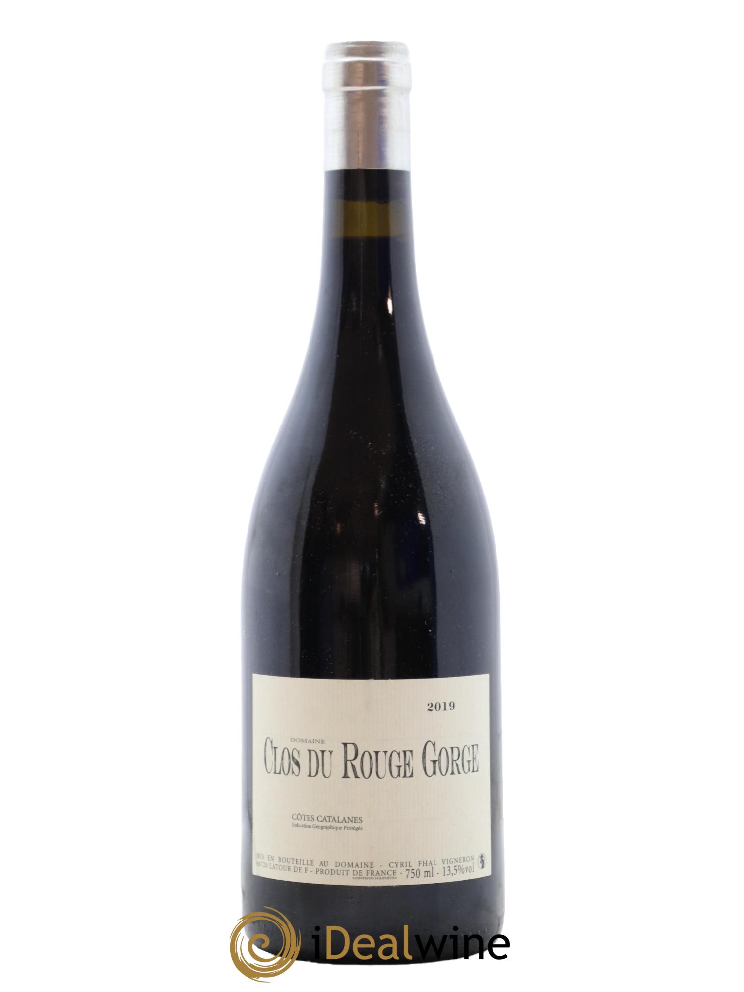 Côtes Catalanes Clos du Rouge Gorge Vieilles Vignes Cyril Fhal 2019 - Lot de 1 bouteille - 0