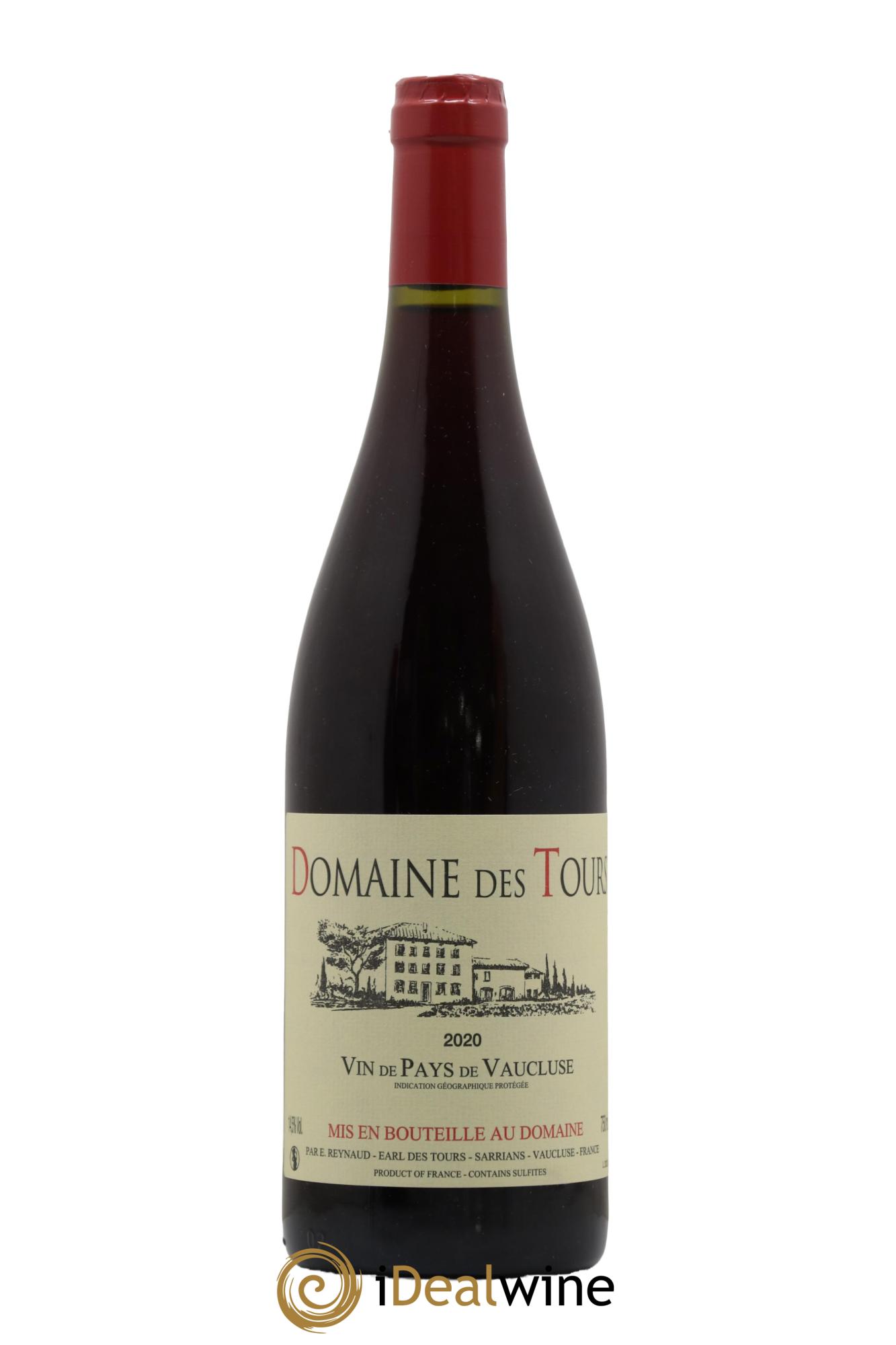 Vaucluse (Vin de Pays de Vaucluse) Domaine des Tours Emmanuel Reynaud 2020 - Lot de 1 bouteille - 0