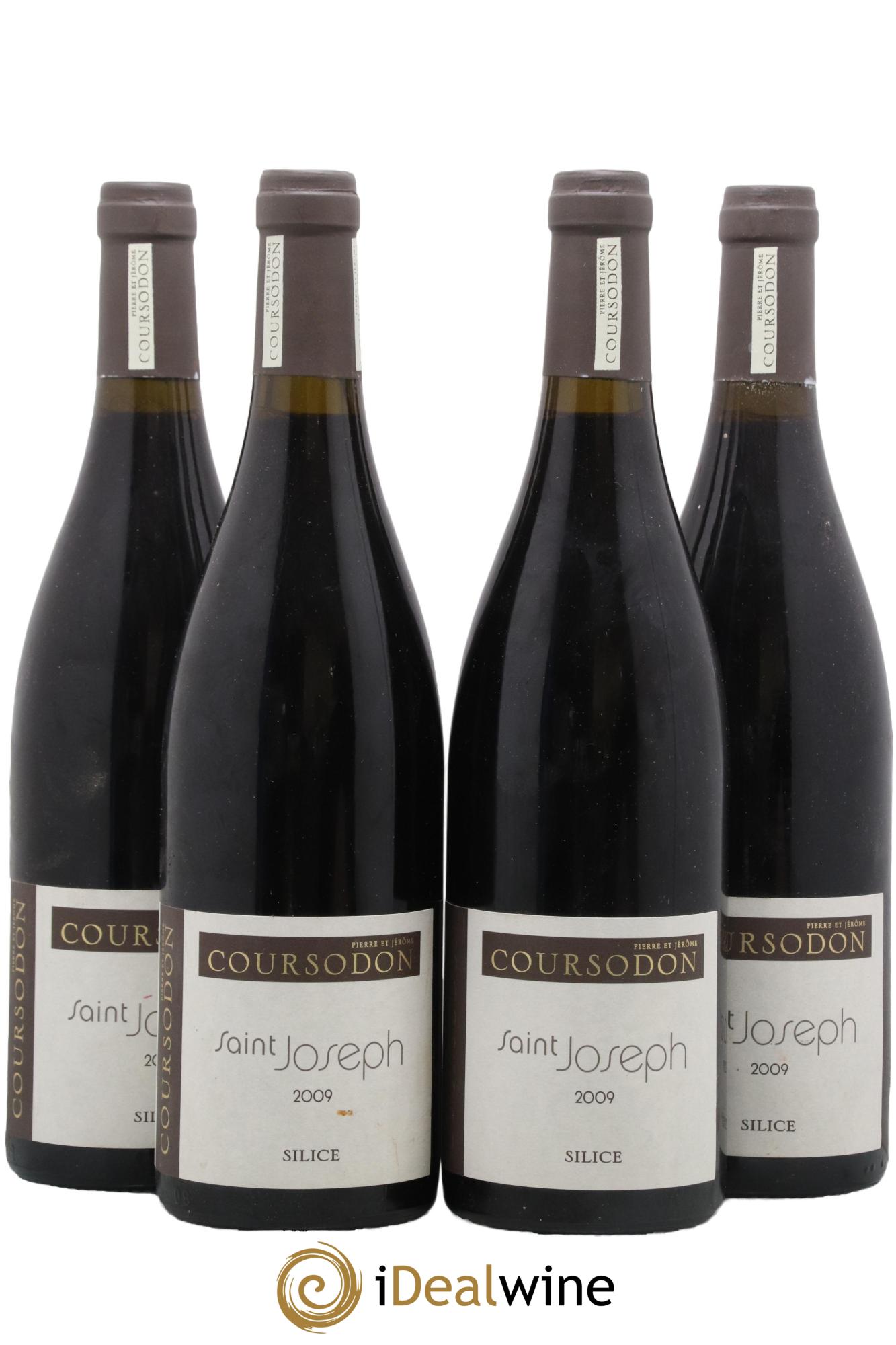 Saint-Joseph Silice Pierre et Jérôme Coursodon 2009 - Lot de 4 bouteilles - 0