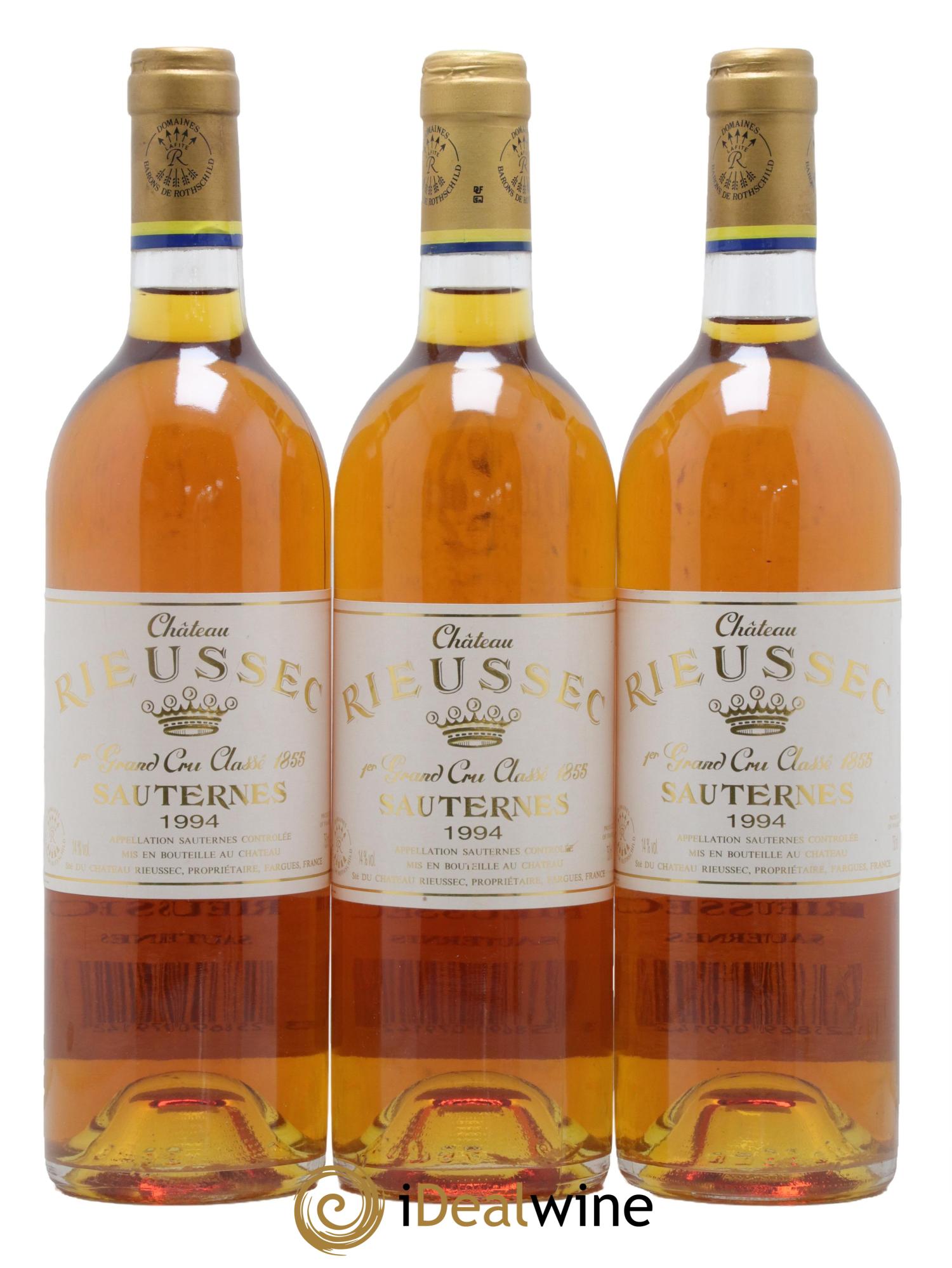 Château Rieussec 1er Grand Cru Classé 1994 - Lotto di 3 bottiglie - 0