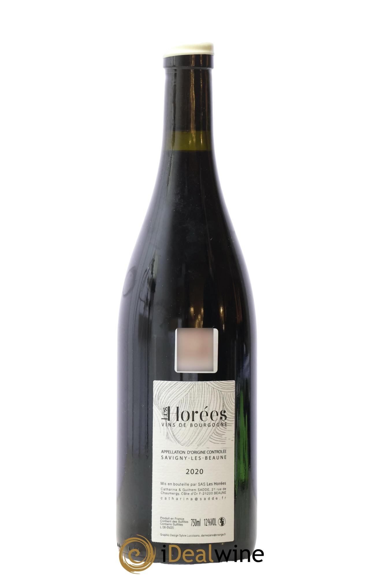 Savigny-lès-Beaune Les Vermots Les Horées 2020 - Lot de 1 bouteille - 1