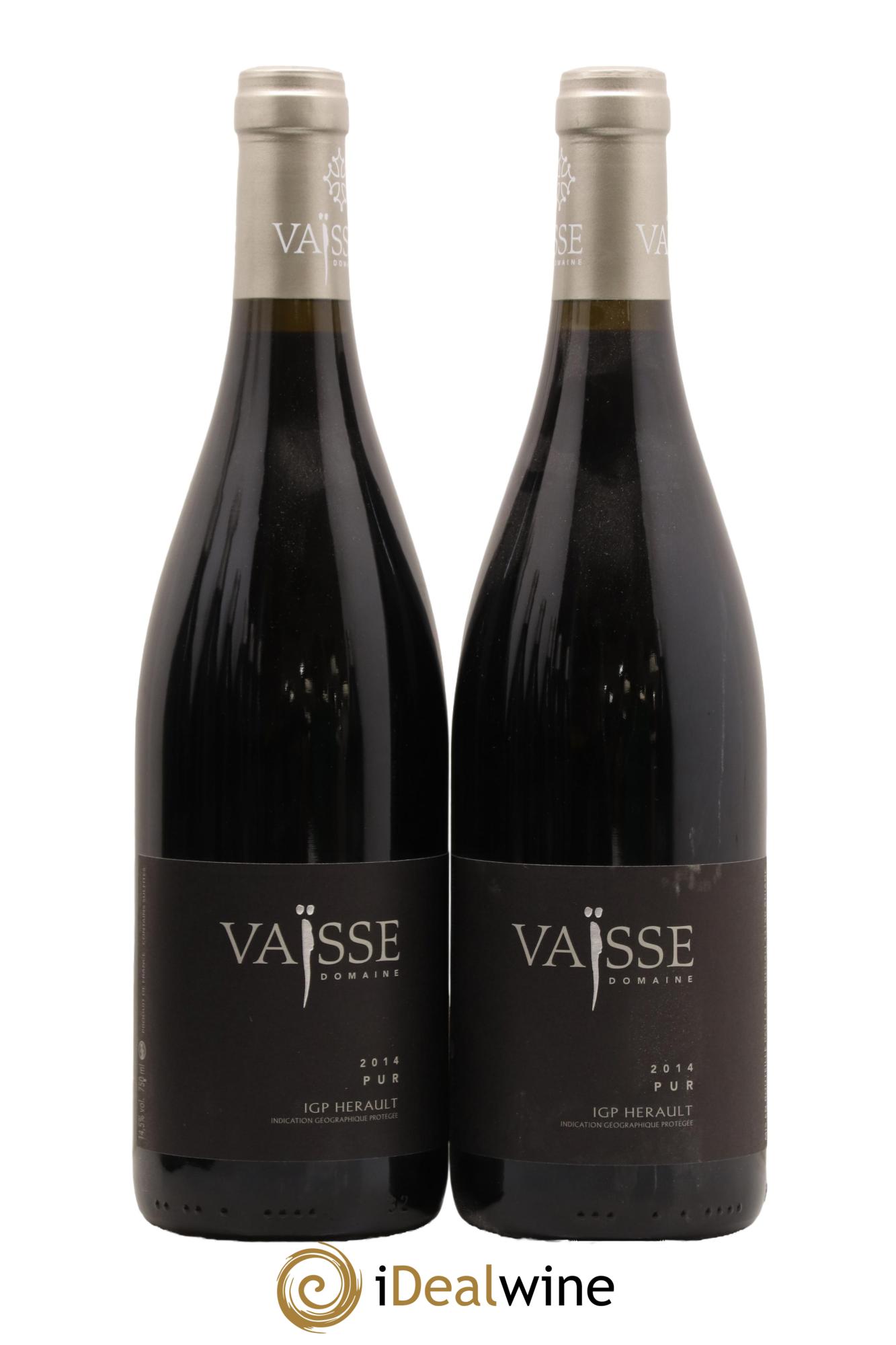 Pays d'Hérault Pur Vaisse (Domaine) 2014 - Lot de 2 bouteilles - 0