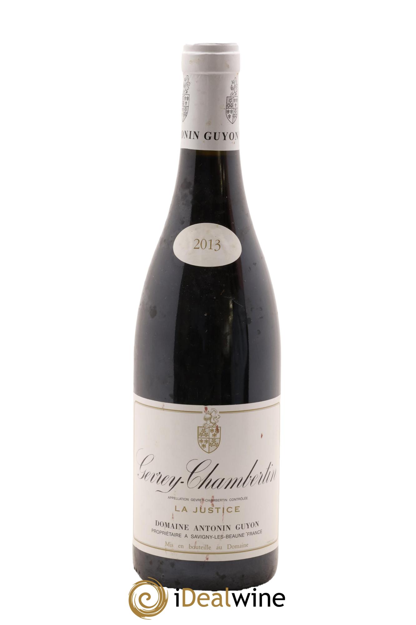 Gevrey-Chambertin La Justice Antonin Guyon 2013 - Posten von 1 Flasche - 0
