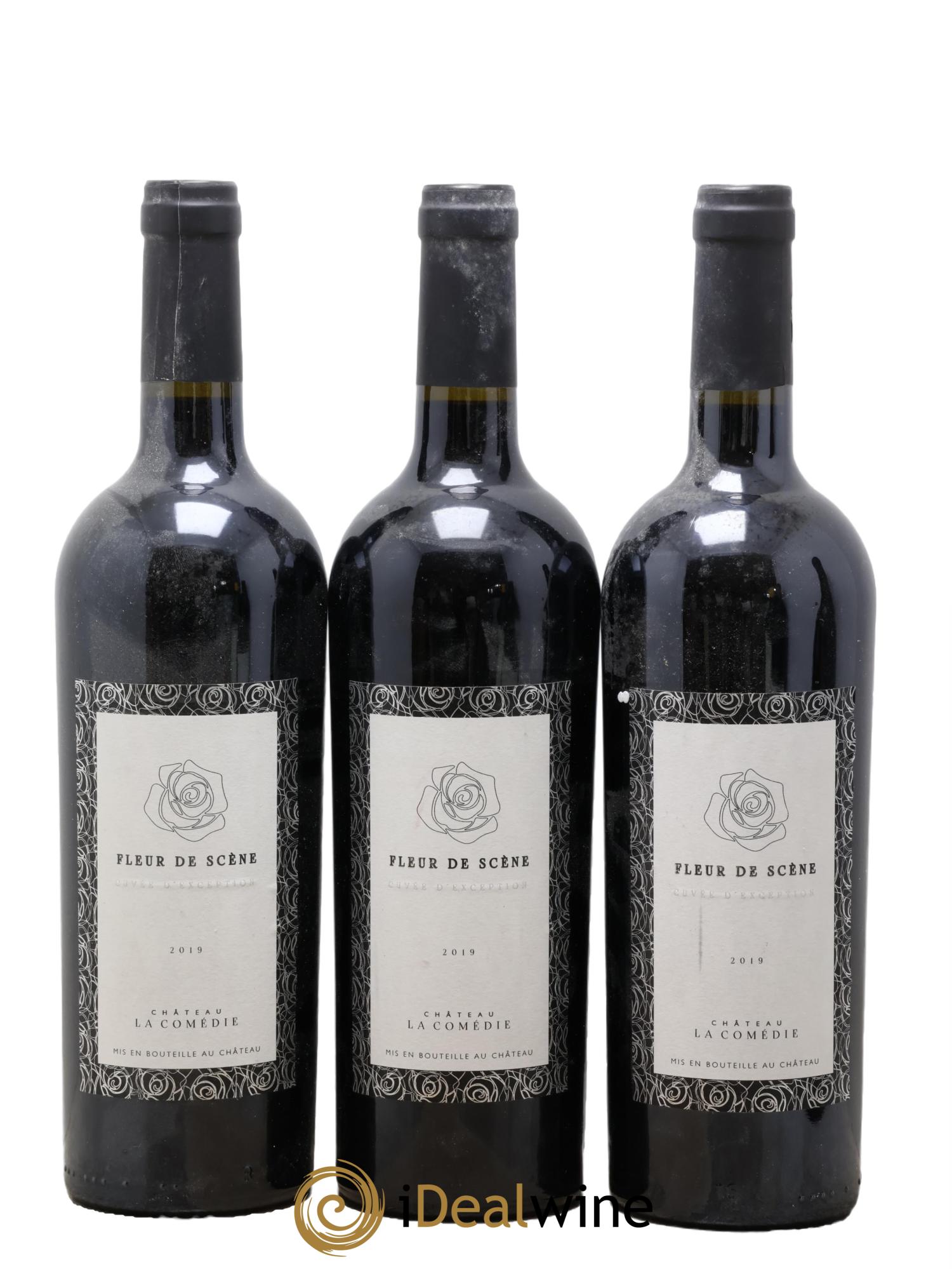 Castillon-Côtes-de-Bordeaux (Côtes-de-Castillon) Fleur de Scène Château la Comédie 2019 - Lot de 3 bouteilles - 0