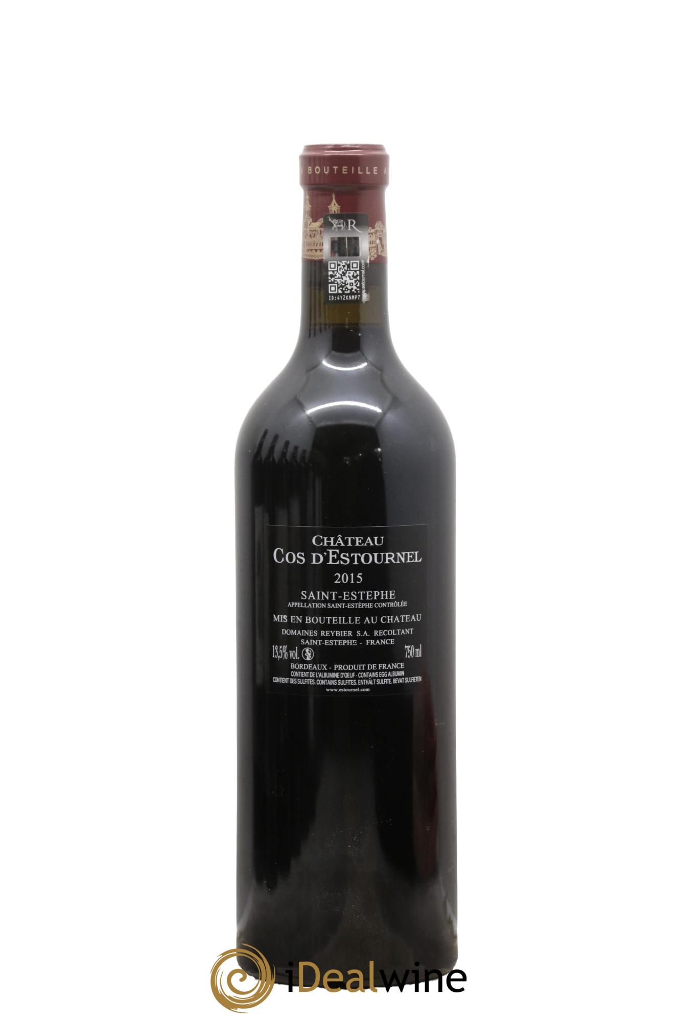 Cos d'Estournel 2ème Grand Cru Classé 2015 - Lot of 1 bottle - 1