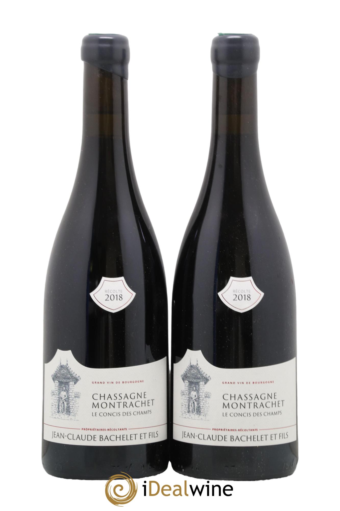 Chassagne-Montrachet Le Concis Des Champs Jean-Claude Bachelet (Domaine) 2018 - Lot de 2 bouteilles - 0
