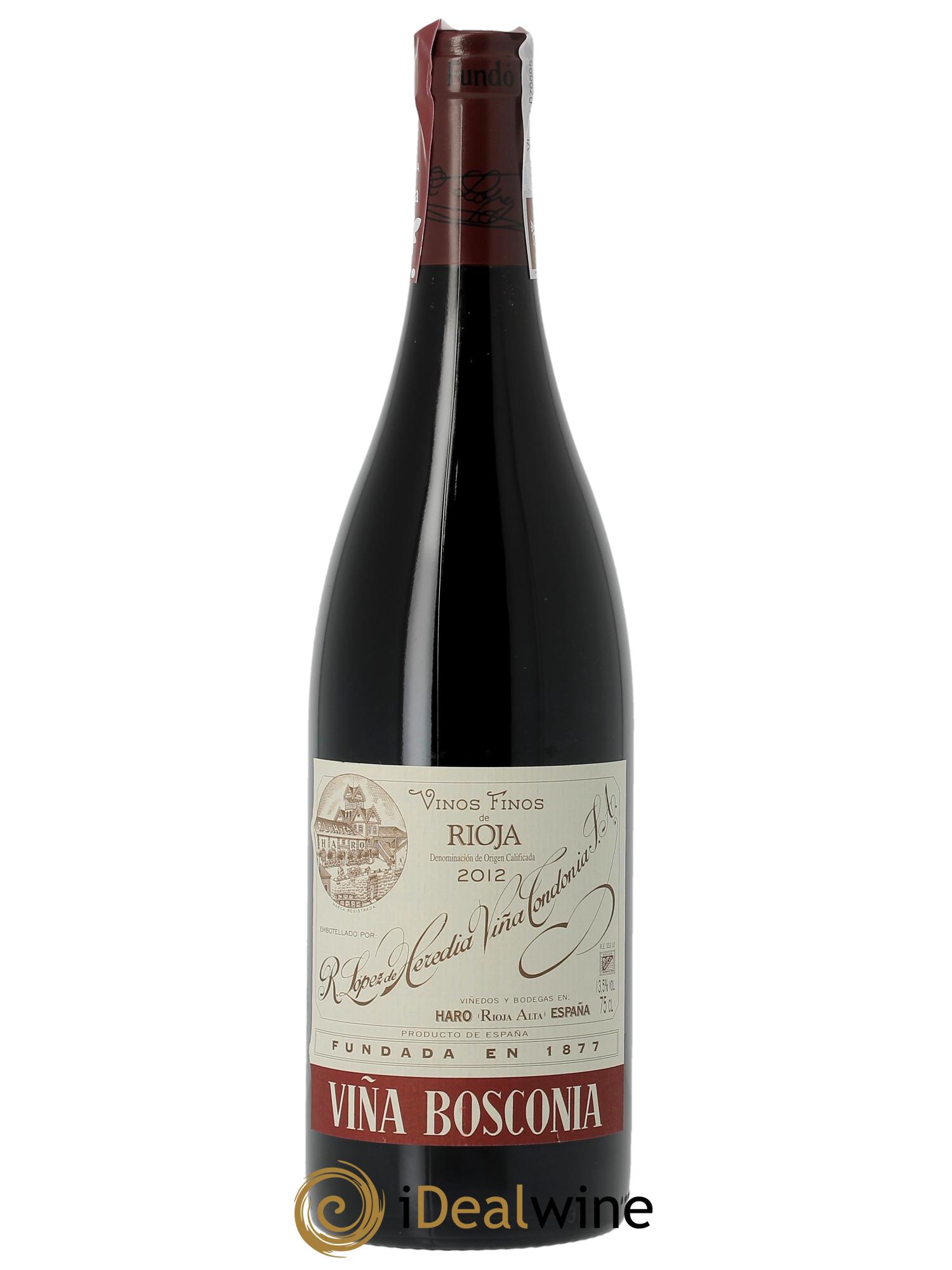 Rioja Viña Bosconia Reserva Vina Tondonia R. Lopez de Heredia 2012 - Lot of 1 bottle - 0