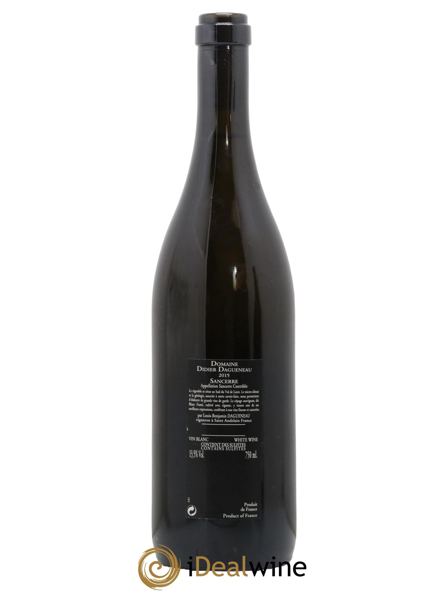 Sancerre Le Mont Damné Chavignol Dagueneau (Domaine Didier - Louis-Benjamin) 2015 - Posten von 1 Flasche - 1