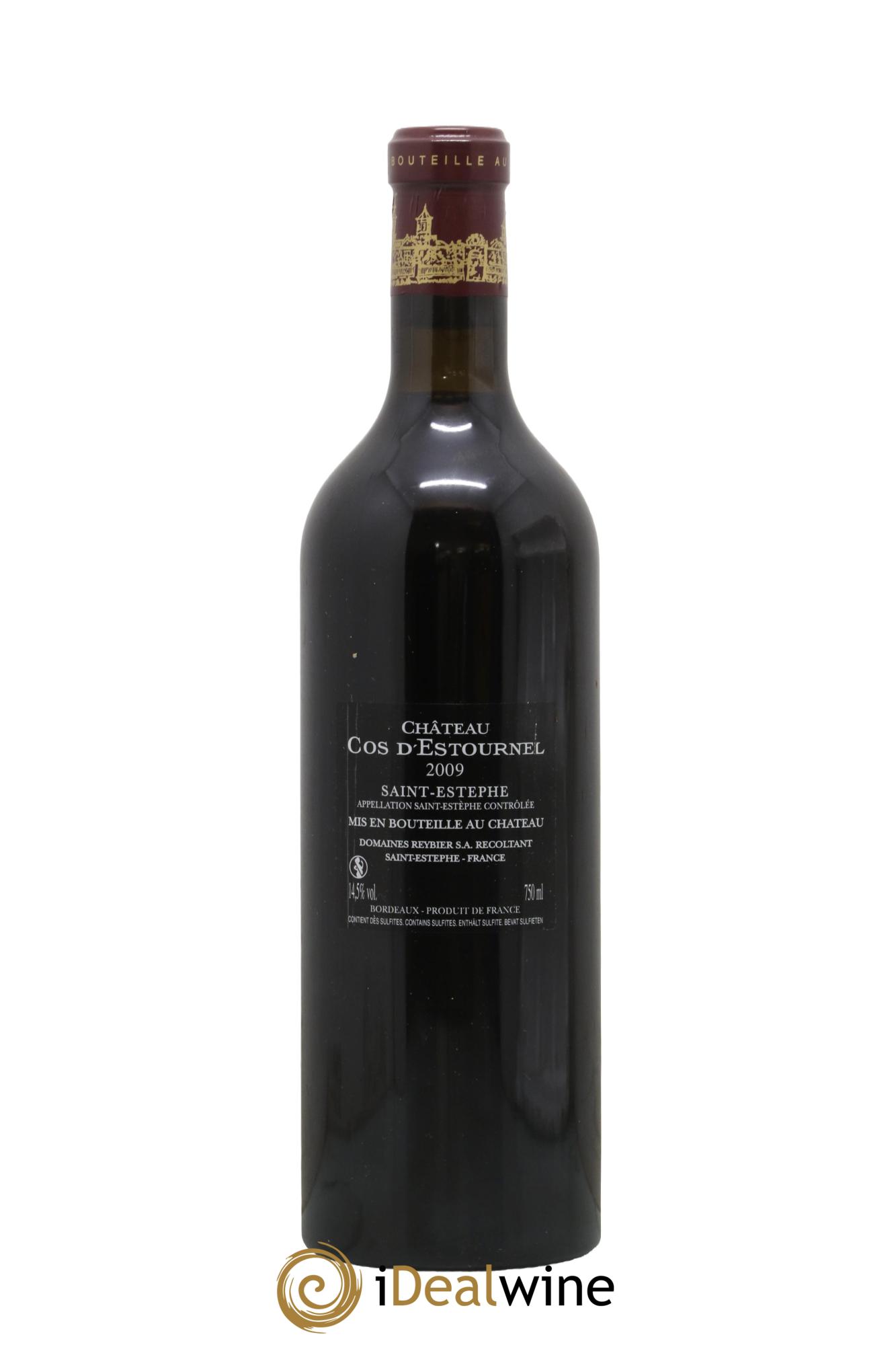 Cos d'Estournel 2ème Grand Cru Classé 2009 - Lot de 1 bouteille - 1