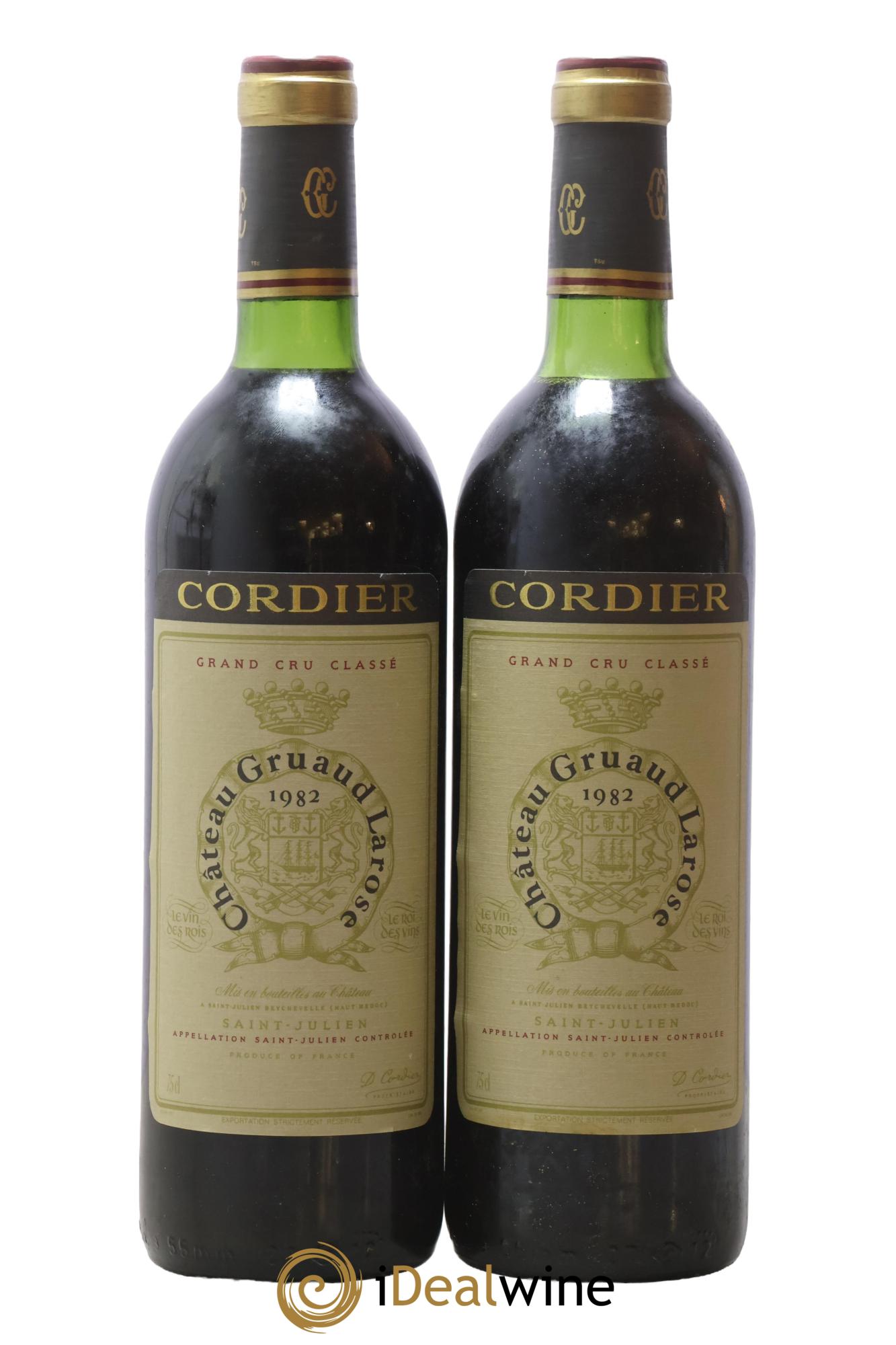 Château Gruaud Larose 2ème Grand Cru Classé 1982 - Lot de 2 bouteilles - 0