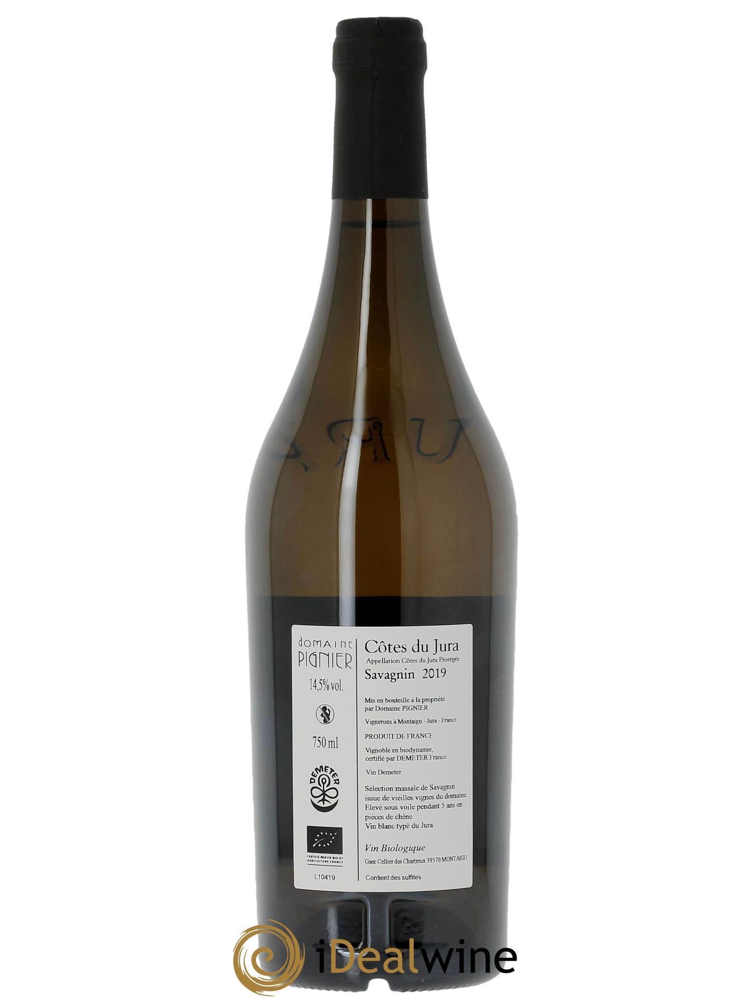 Côtes du Jura Savagnin Domaine Pignier 2019 - Posten von 1 Flasche - 1