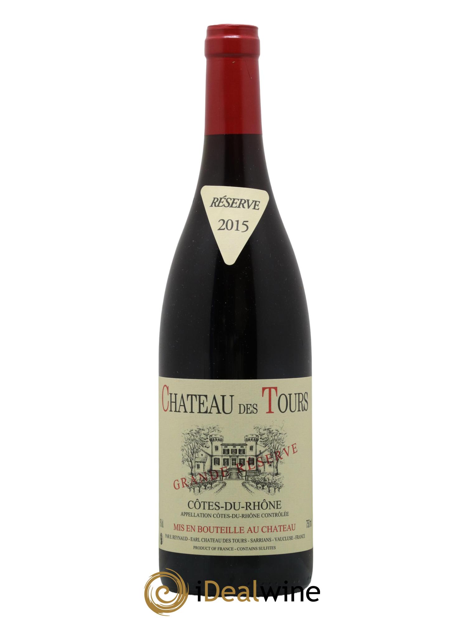 Côtes-du-Rhône Château des Tours Grande Réserve Emmanuel Reynaud 2015 - Lot de 1 bouteille - 0