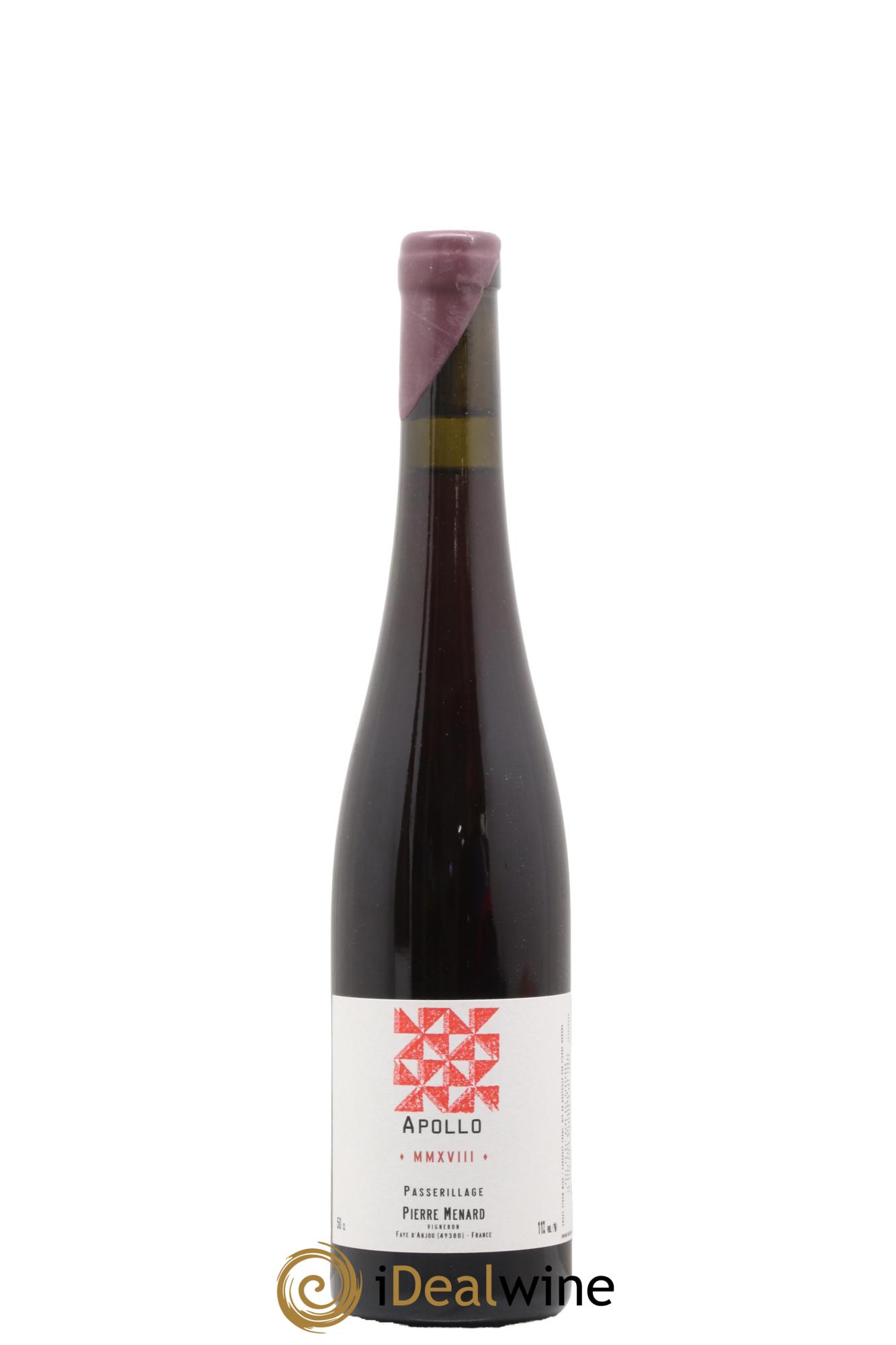 Vin de France Apollo Passerillage Pierre Ménard 2018 - Lot de 1 format 50cl - 0